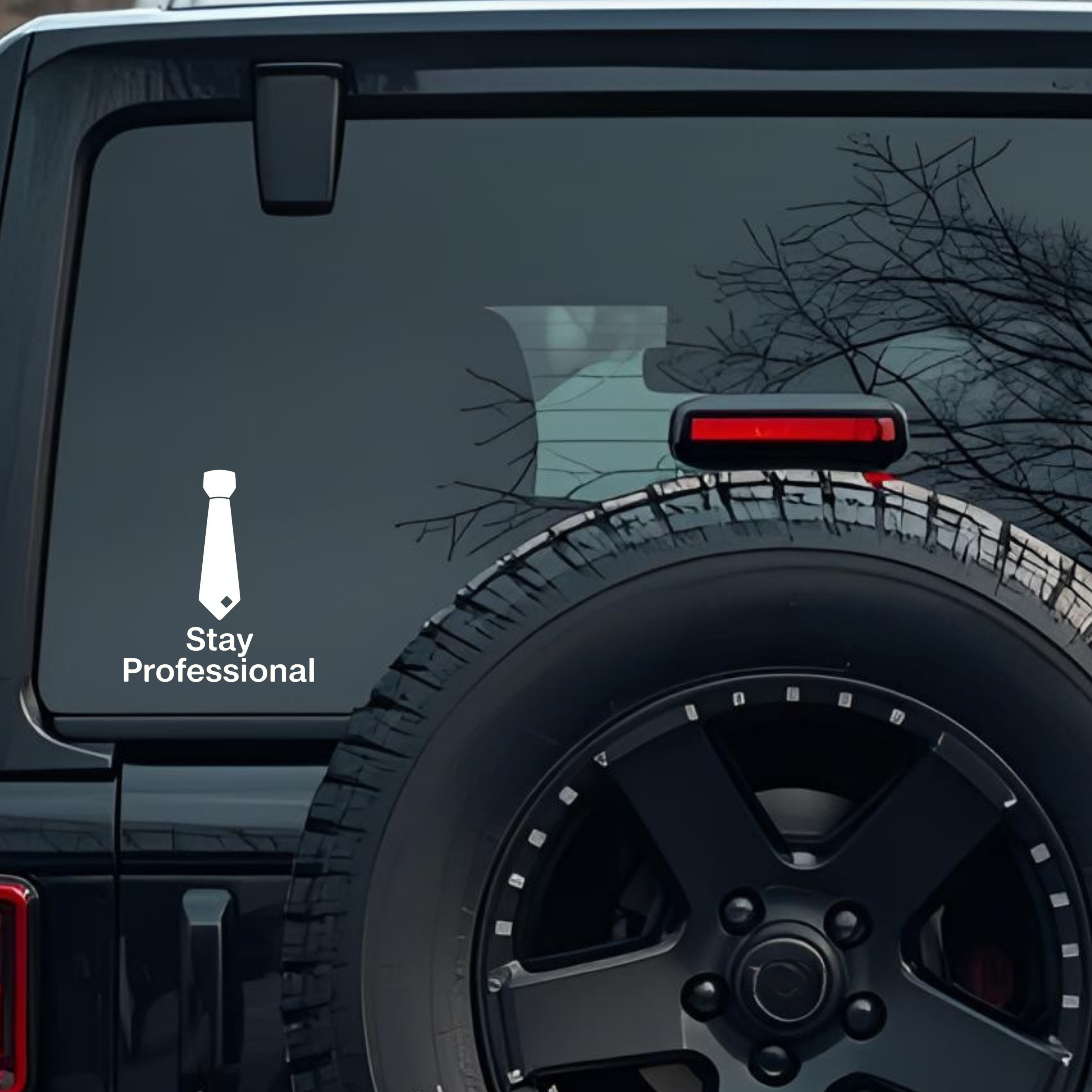 Stay Professional Large 6 inch Premium Decal Sticker For Car Bumper Window Rear Windshield Stickers,