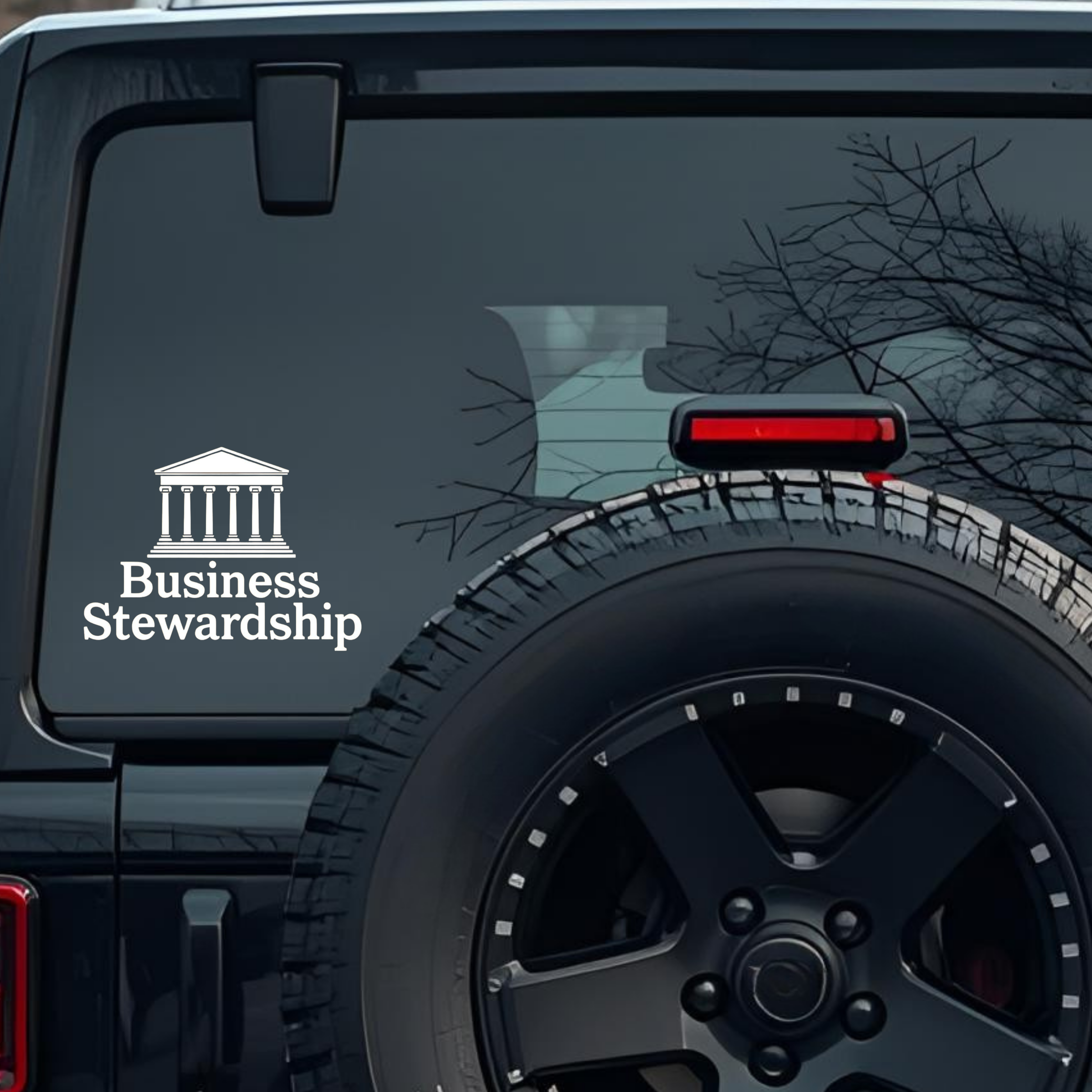 Business Stewardship Large 6 inch Premium Decal Sticker For Car Bumper Window Rear Windshield Sticke