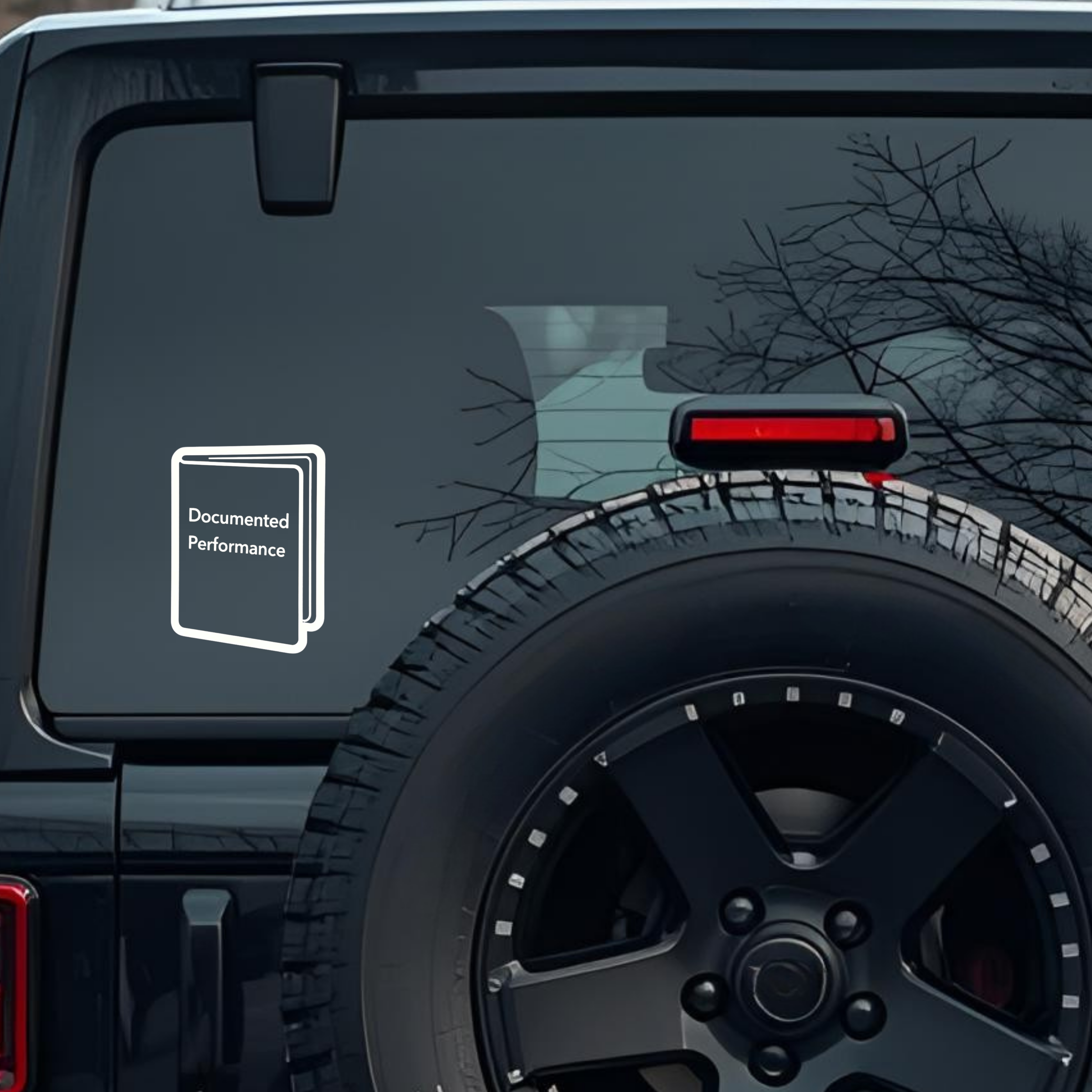 Documented Performance Large 6 inch Premium Decal Sticker For Car Bumper Window Rear Windshield Stic