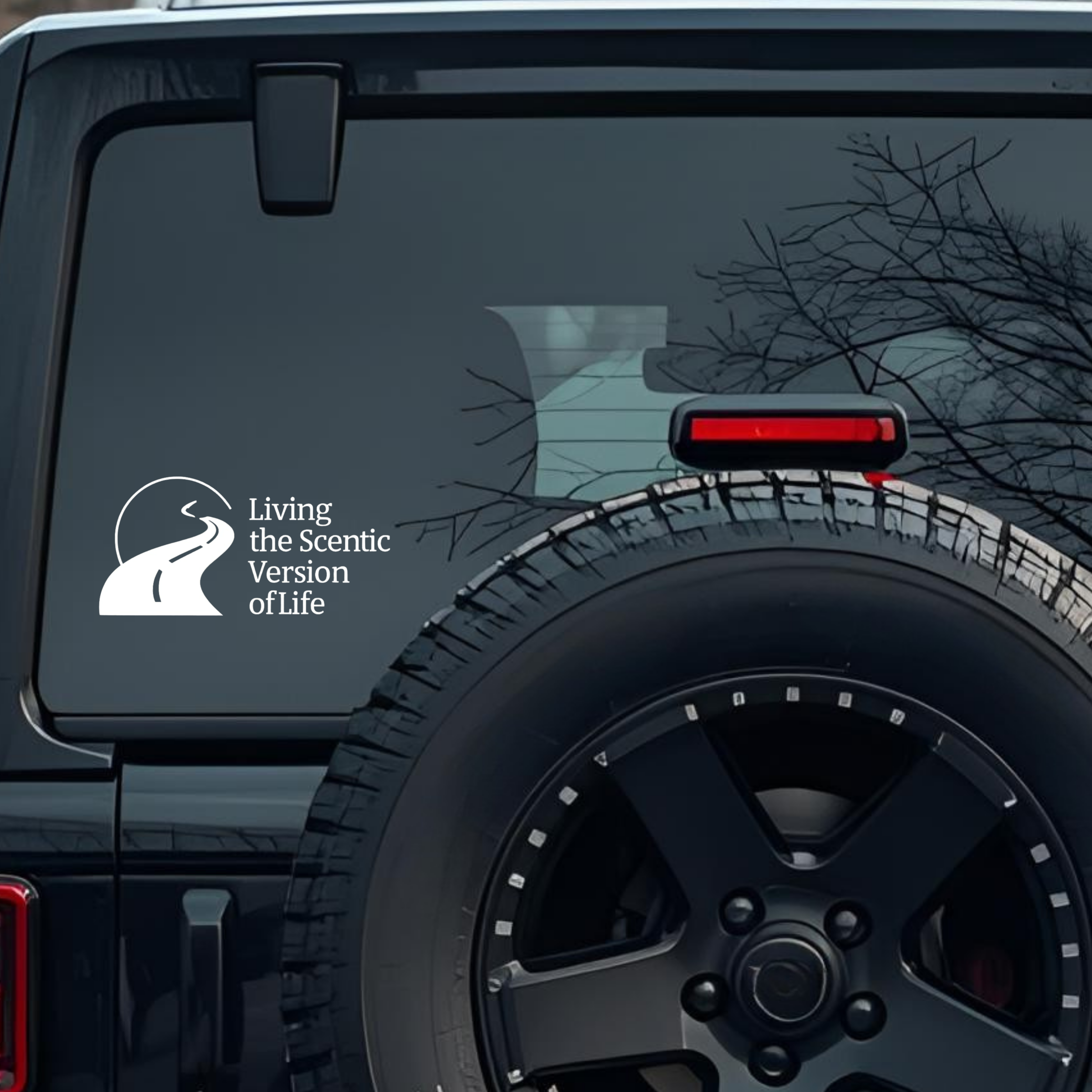Living the Scentic Version of Life Large 6 inch Premium Decal Sticker For Car Bumper Window Rear Win