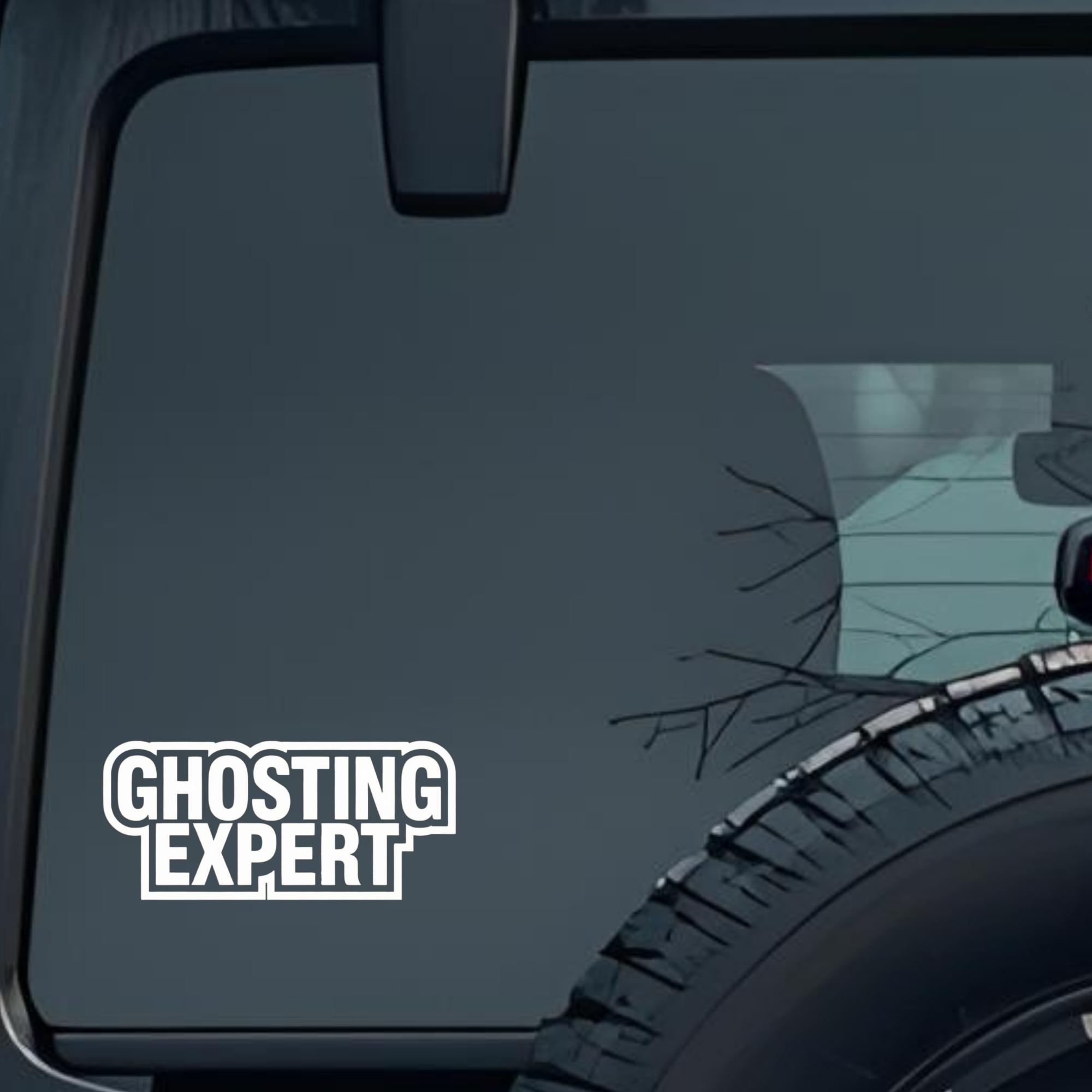 Ghosting Expert Large 6 inch Premium Decal Sticker For Car Bumper Window Rear Windshield Stickers, W