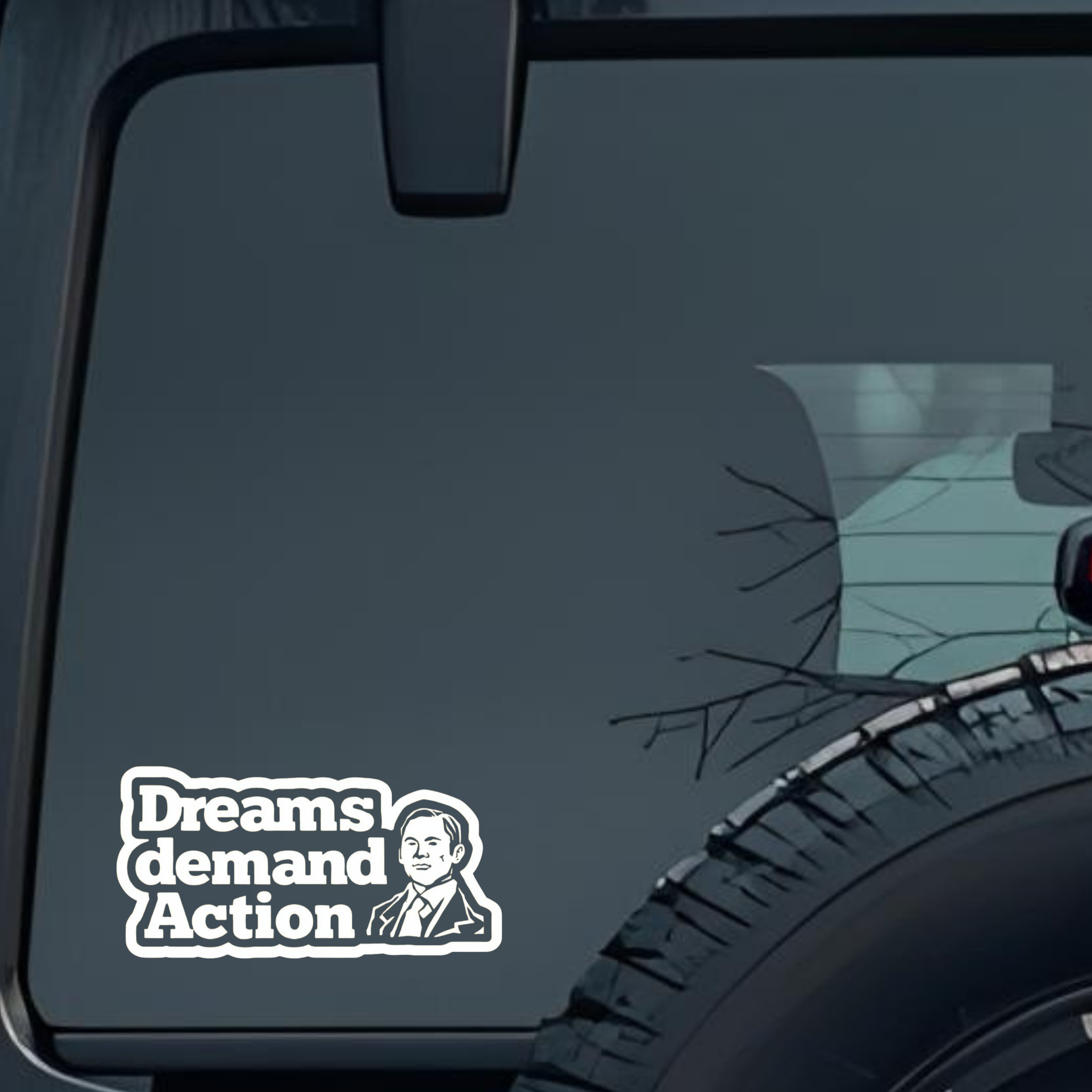 Dreams Deman Action Large 6 inch Premium Decal Sticker For Car Bumper Window Rear Windshield Sticker