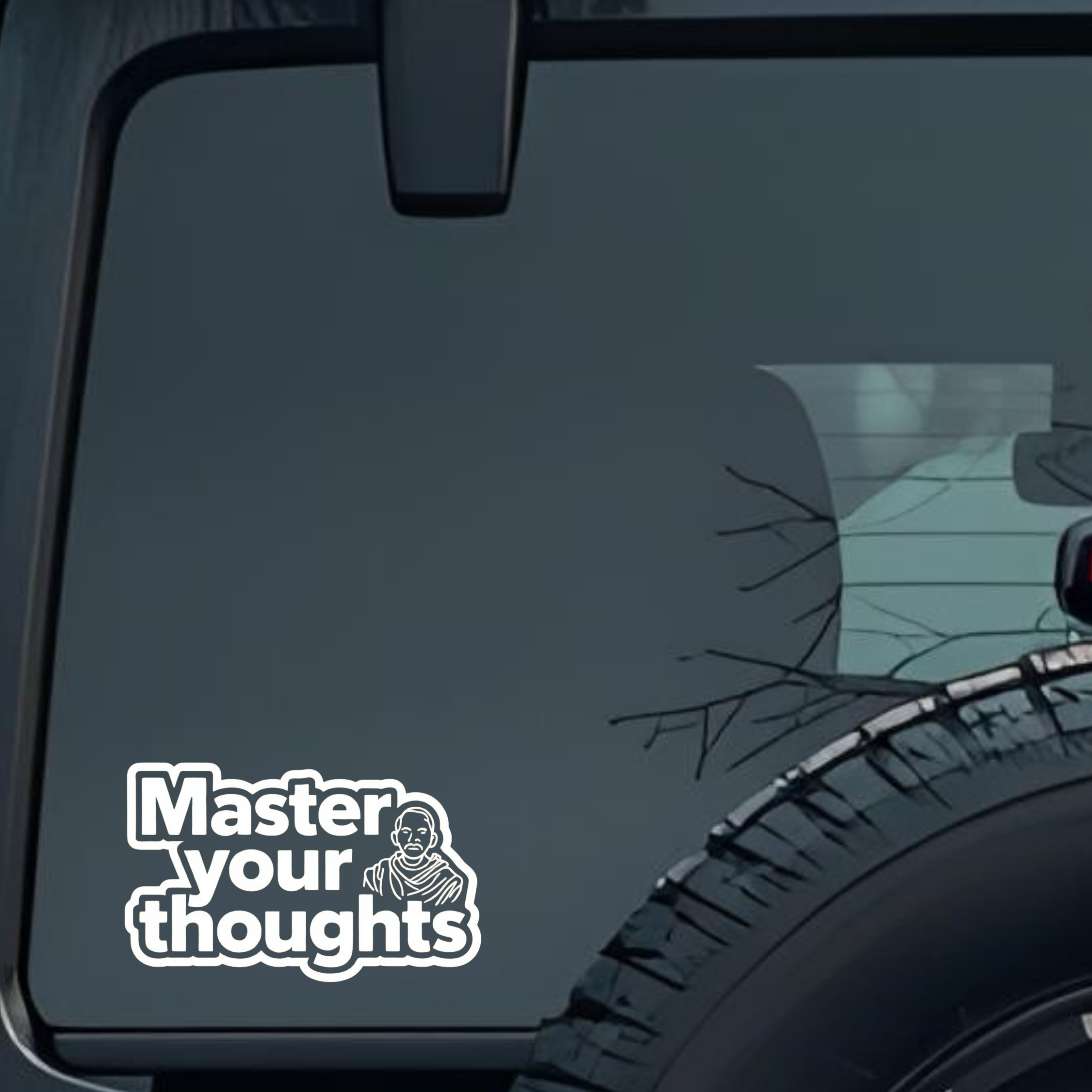 Master Your Thoughts Large 6 inch Premium Decal Sticker For Car Bumper Window Rear Windshield Sticke