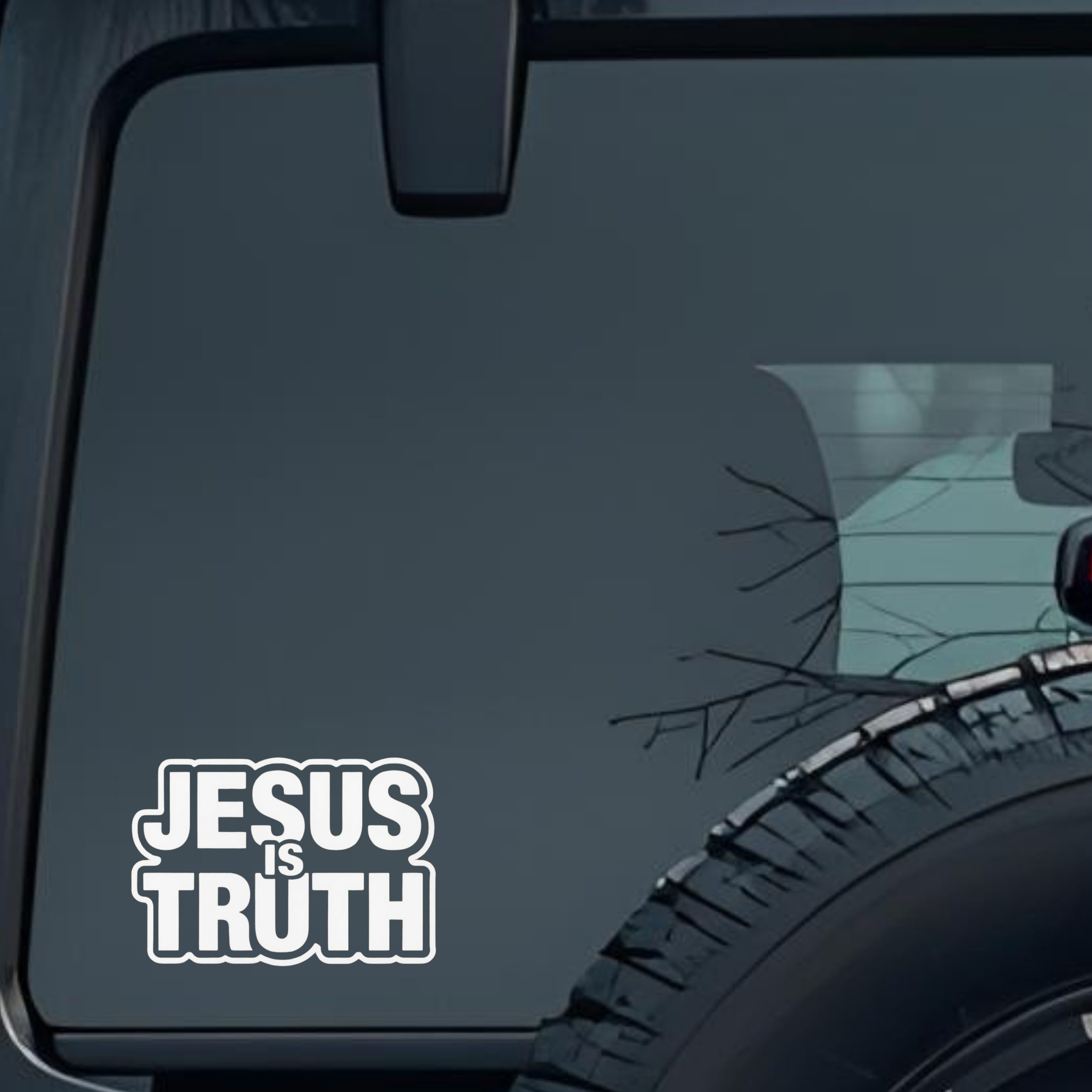 Jesus Is Truth Large 6 inch Premium Decal Sticker For Car Bumper Window Rear Windshield Stickers, Wa