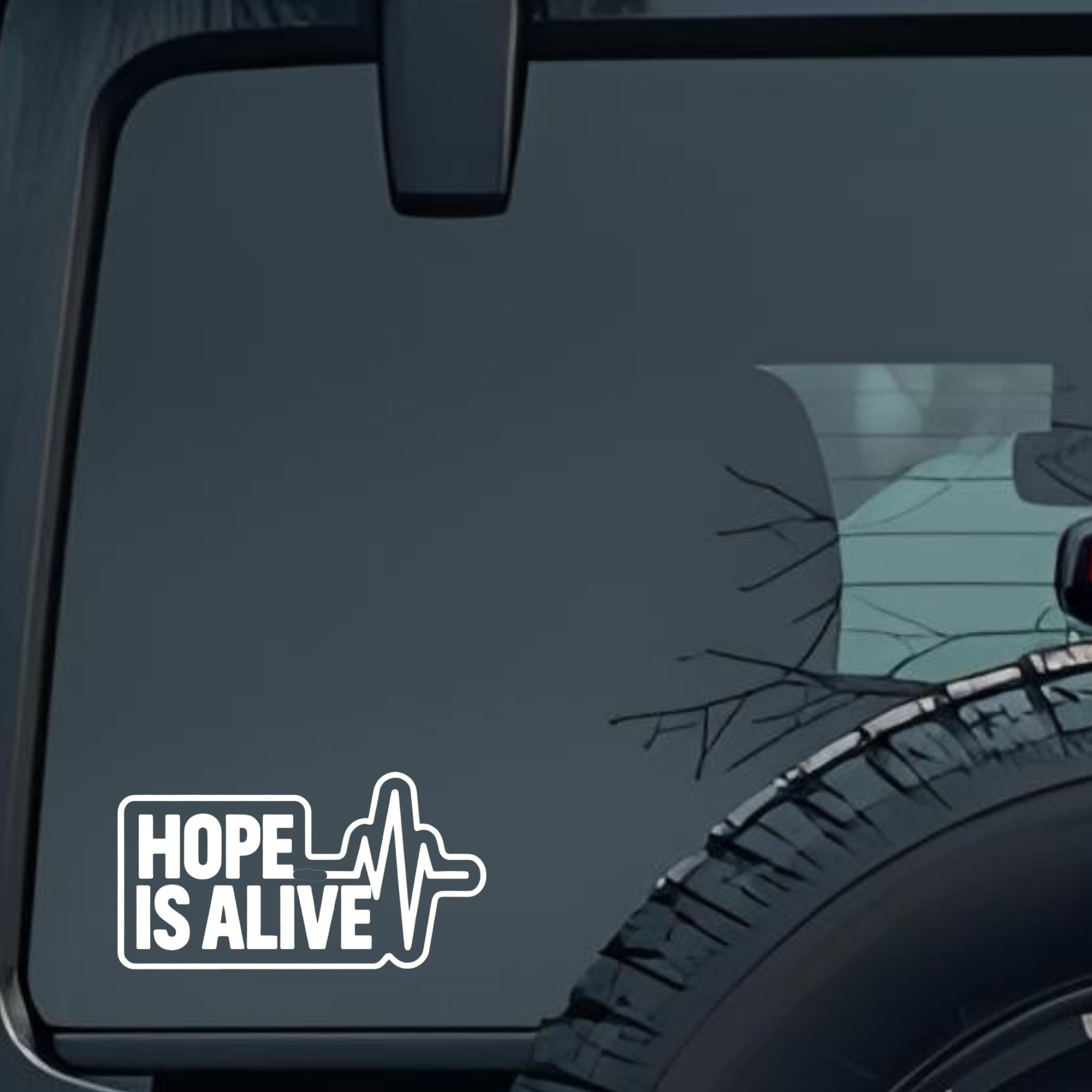 Hope Is Alive Large 6 inch Premium Decal Sticker For Car Bumper Window Rear Windshield Stickers, War