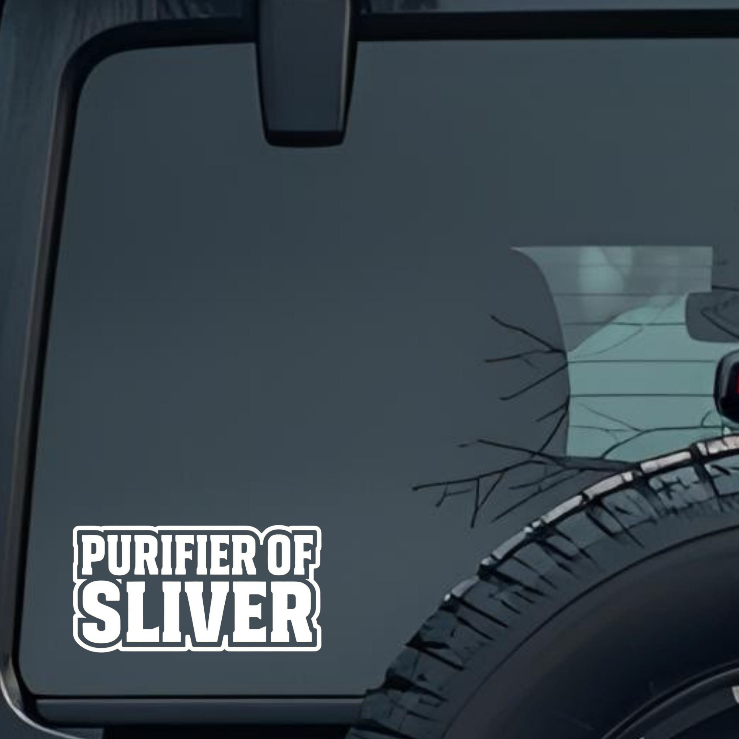 Purifier of Silver Large 6 inch Premium Decal Sticker For Car Bumper Window Rear Windshield Stickers