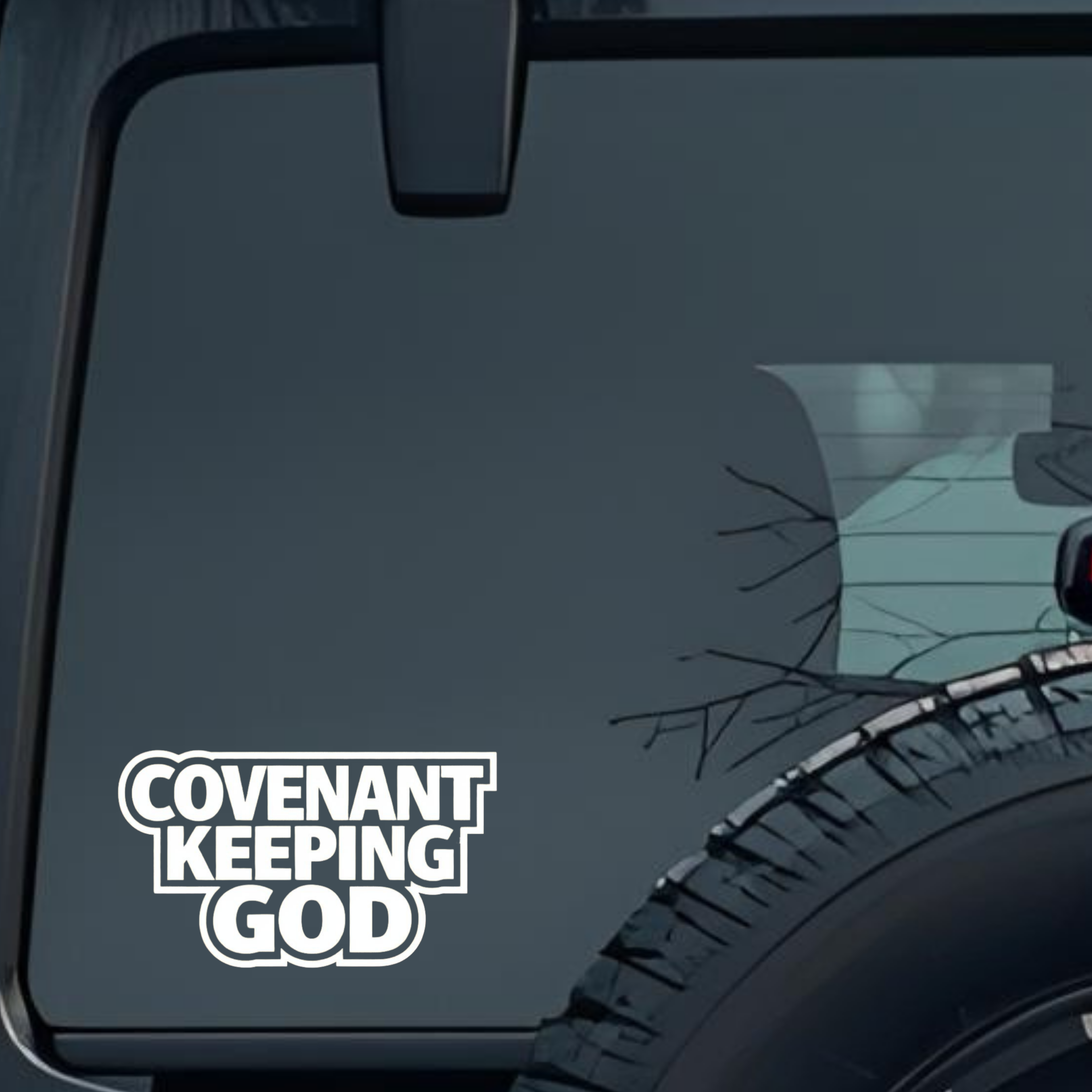 Covenant Keeping God Large 6 inch Premium Decal Sticker For Car Bumper Window Rear Windshield Sticke