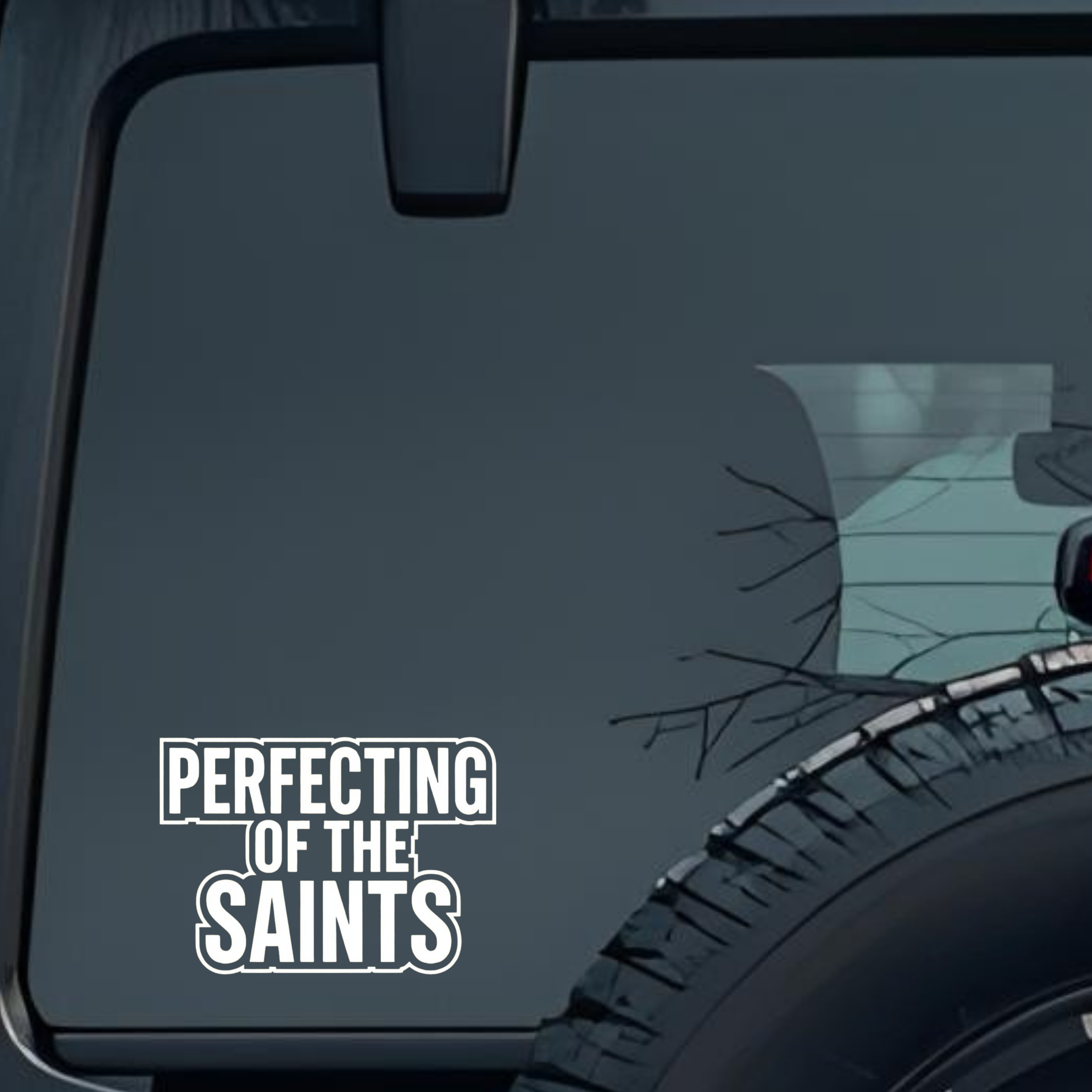 Perfecting of the Saints Large 6 inch Premium Decal Sticker For Car Bumper Window Rear Windshield St
