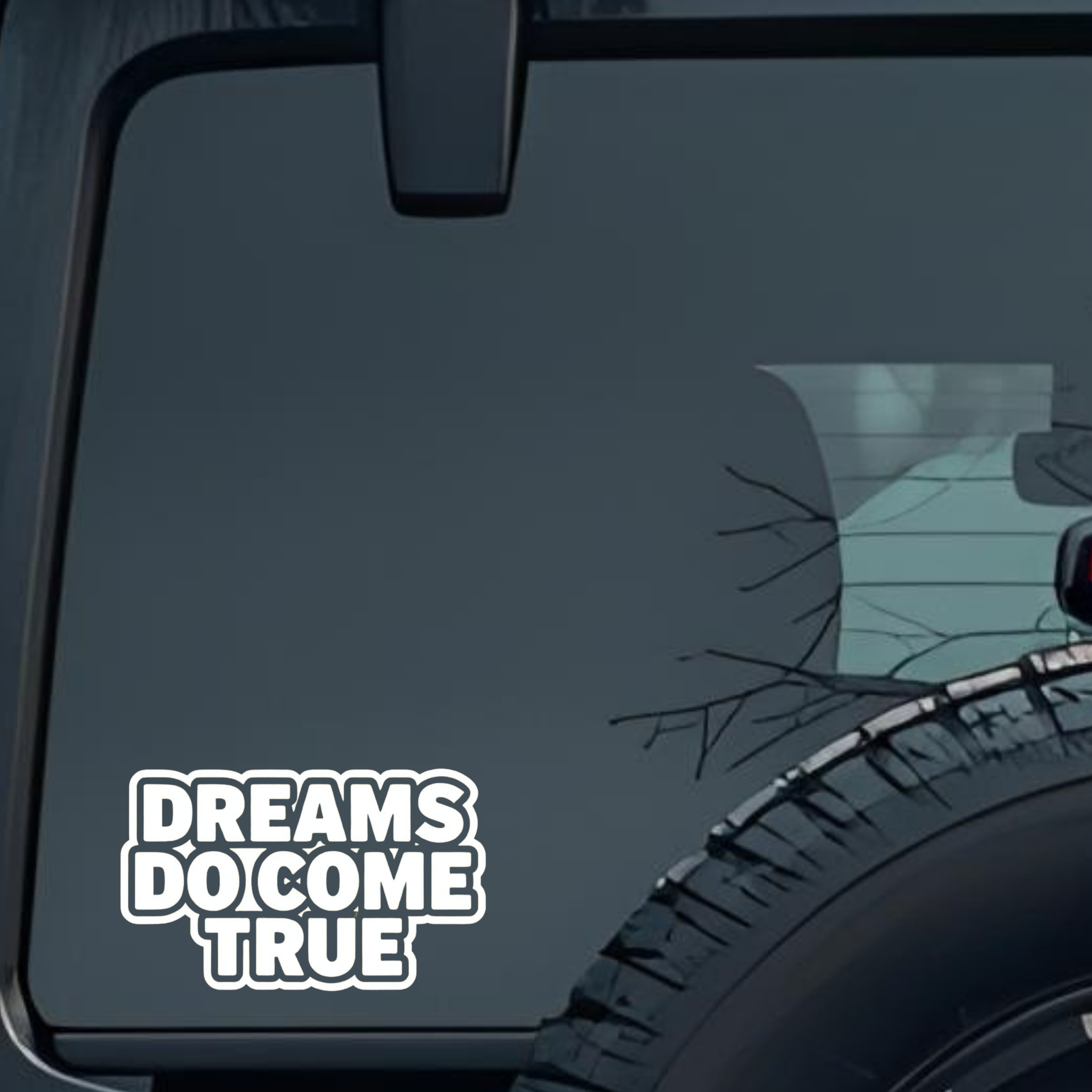Dreams Do Come True Large 6 inch Premium Decal Sticker For Car Bumper Window Rear Windshield Sticker