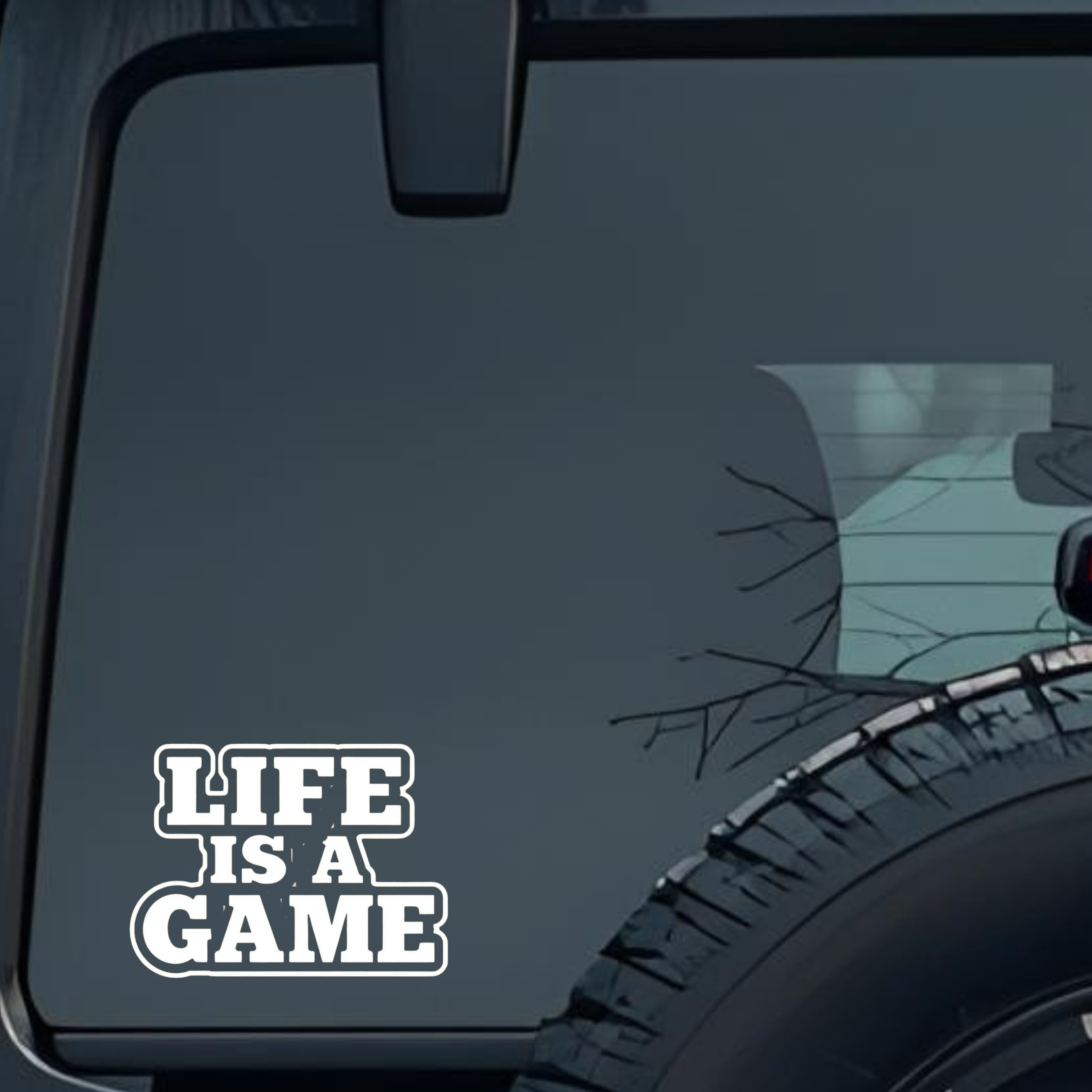 Life Is a Game Large 6 inch Premium Decal Sticker For Car Bumper Window Rear Windshield Stickers, Wa