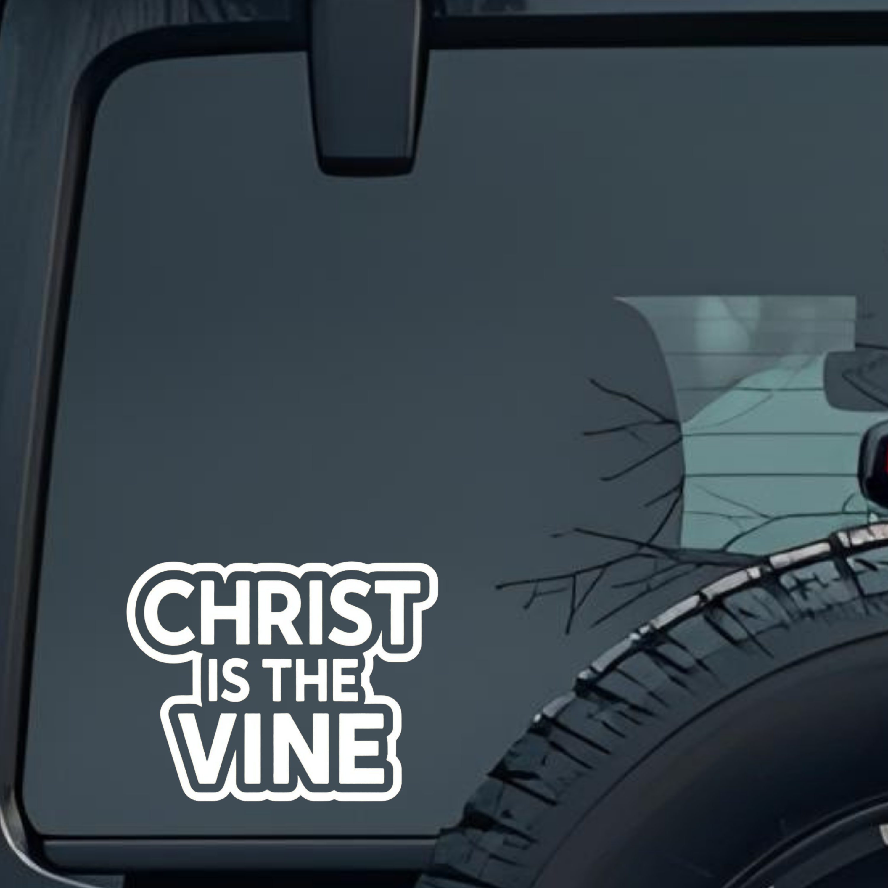 Christ Is the Vine Large 6 inch Premium Decal Sticker For Car Bumper Window Rear Windshield Stickers