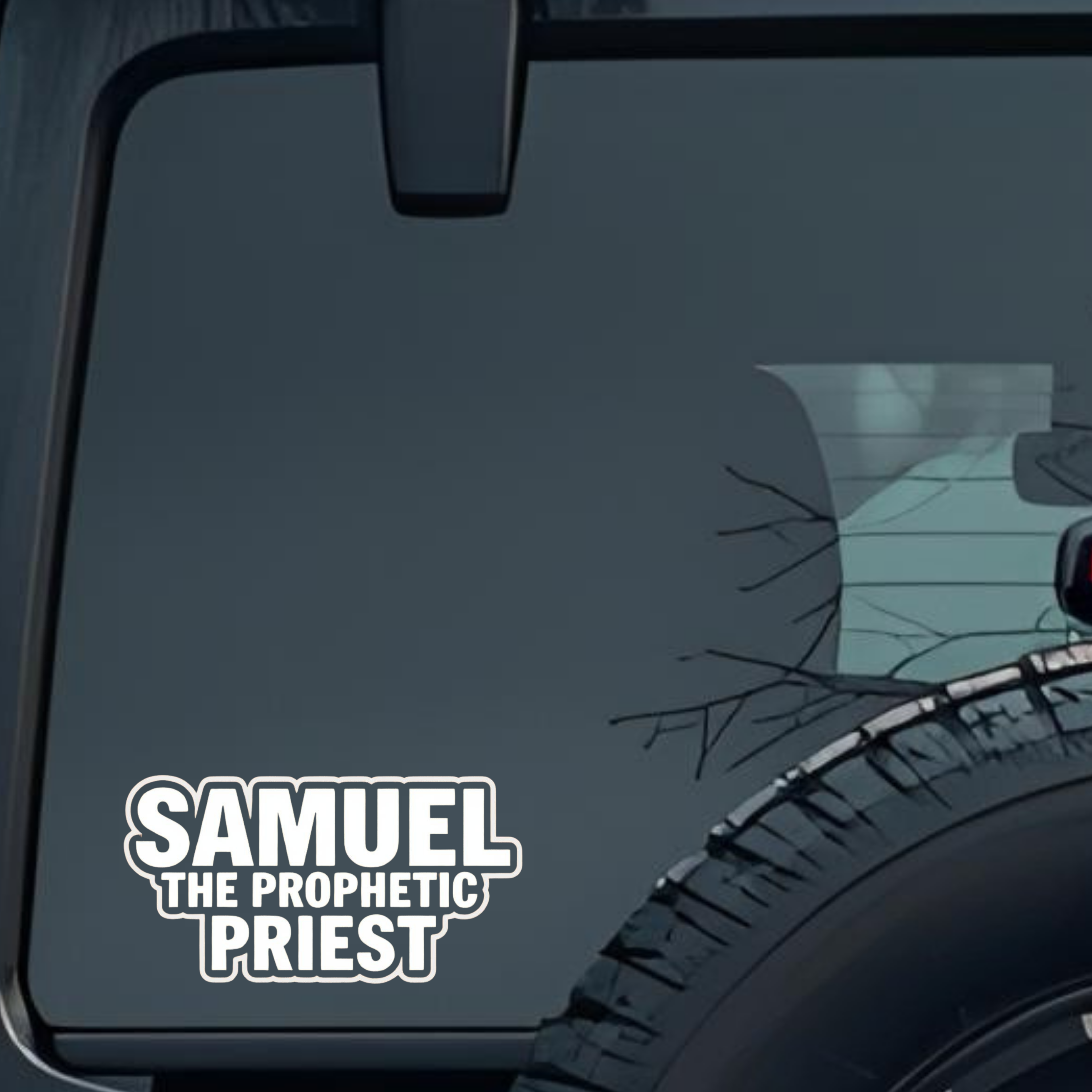 Samuel the Prophetic Priest Large 6 inch Premium Decal Sticker For Car Bumper Window Rear Windshield