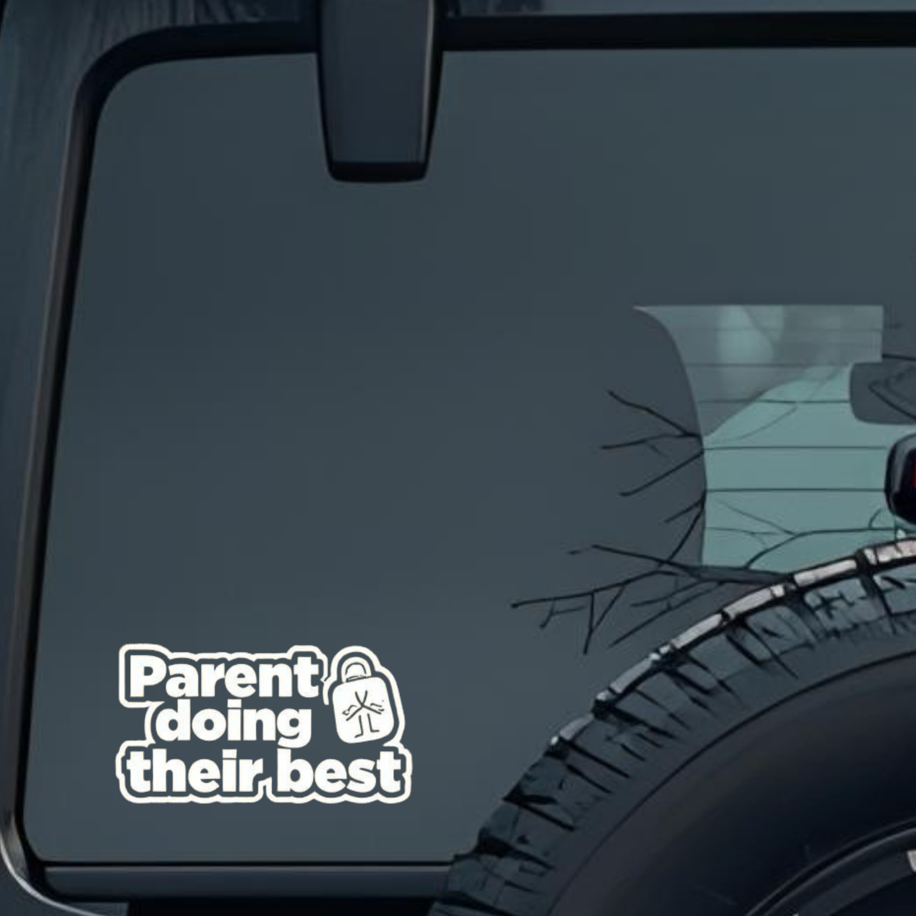 Parent Doing Their Best Large 6 inch Premium Decal Sticker For Car Bumper Window Rear Windshield Sti