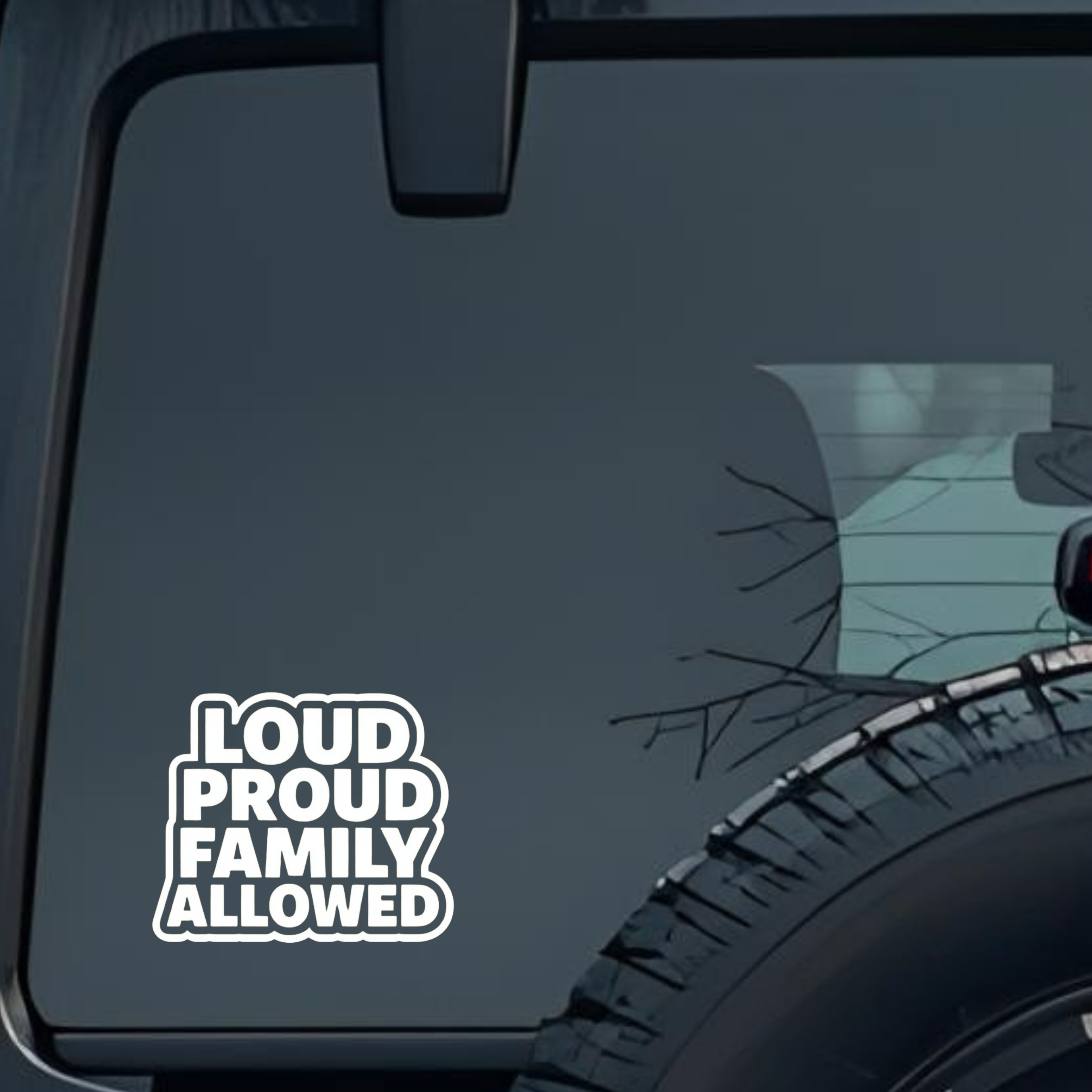 Loud Proud Family Allowed Large 6 inch Premium Decal Sticker For Car Bumper Window Rear Windshield S