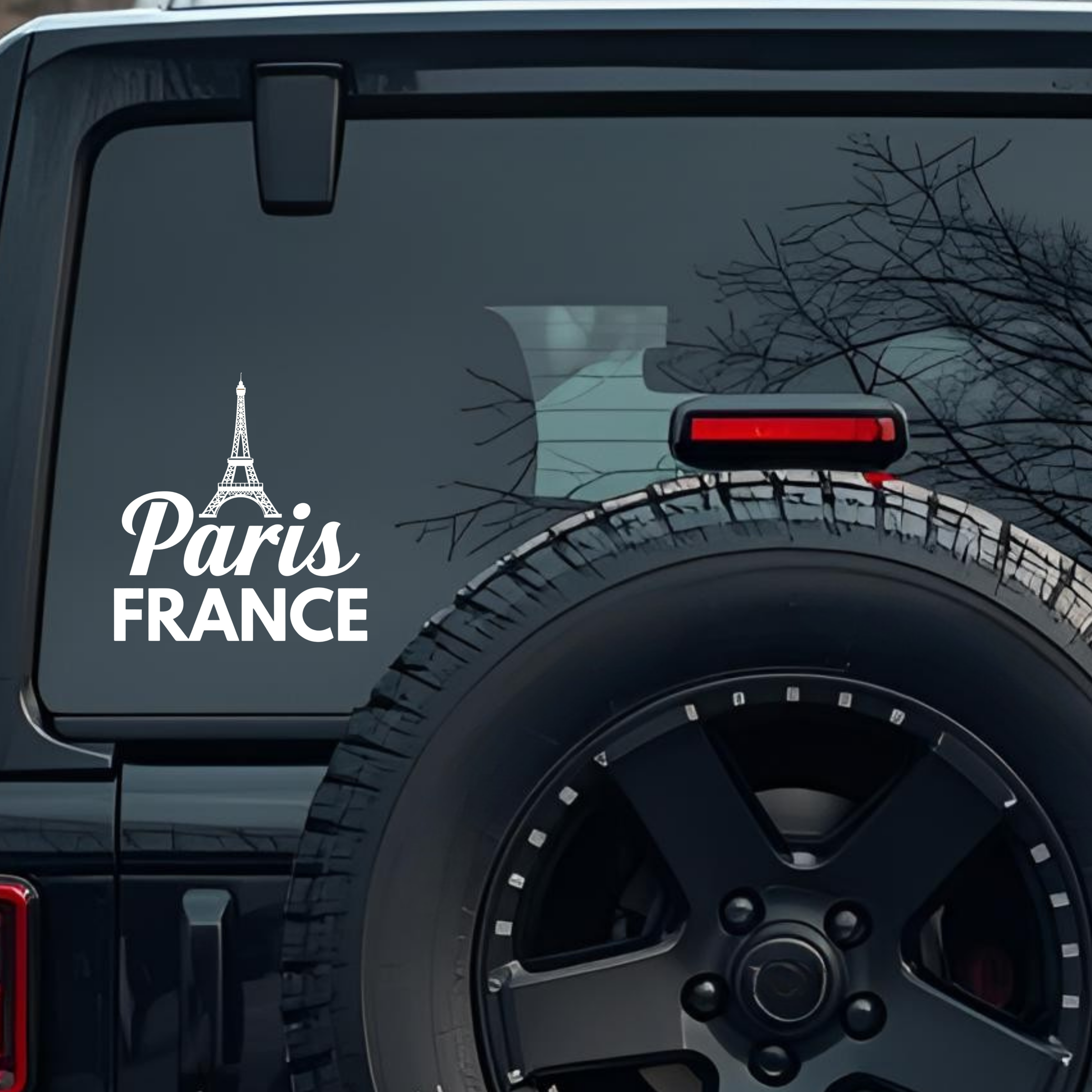 Paris France Large 6 inch Premium Decal Sticker For Car Bumper Window Rear Windshield Stickers, Warn