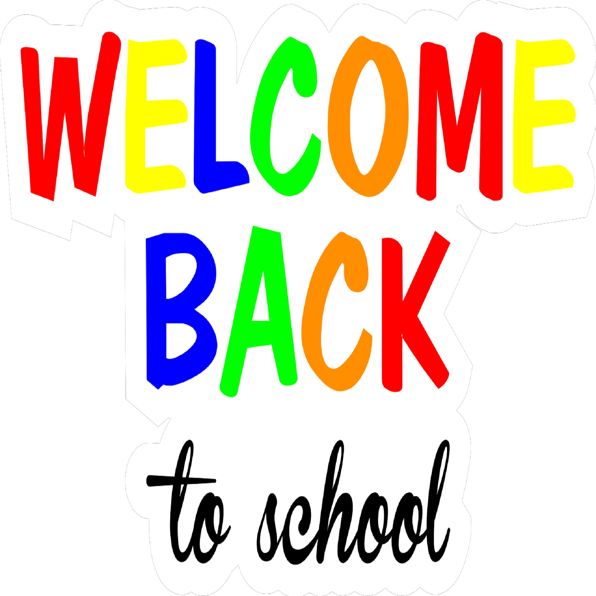 Inspirational Quote "Welcome Back to School Quate Sticker" Motivational Sticker Vinyl Decal Motivation Stickers- 5" Vinyl Sticker Waterproof