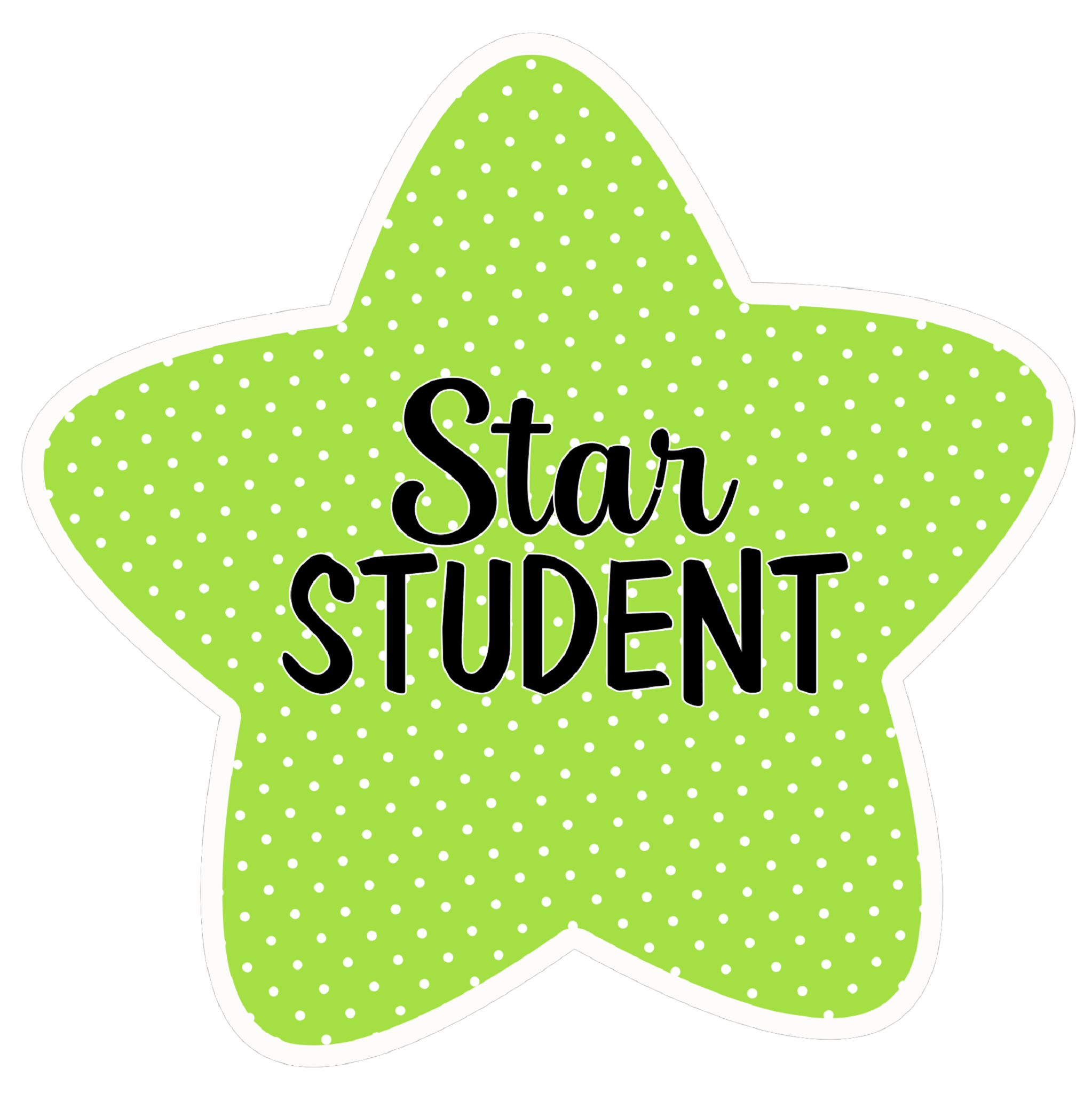 Inspirational Quote "Green Star Students" Motivational Sticker Vinyl Decal Motivation Stickers- 5" Vinyl Sticker Waterproof