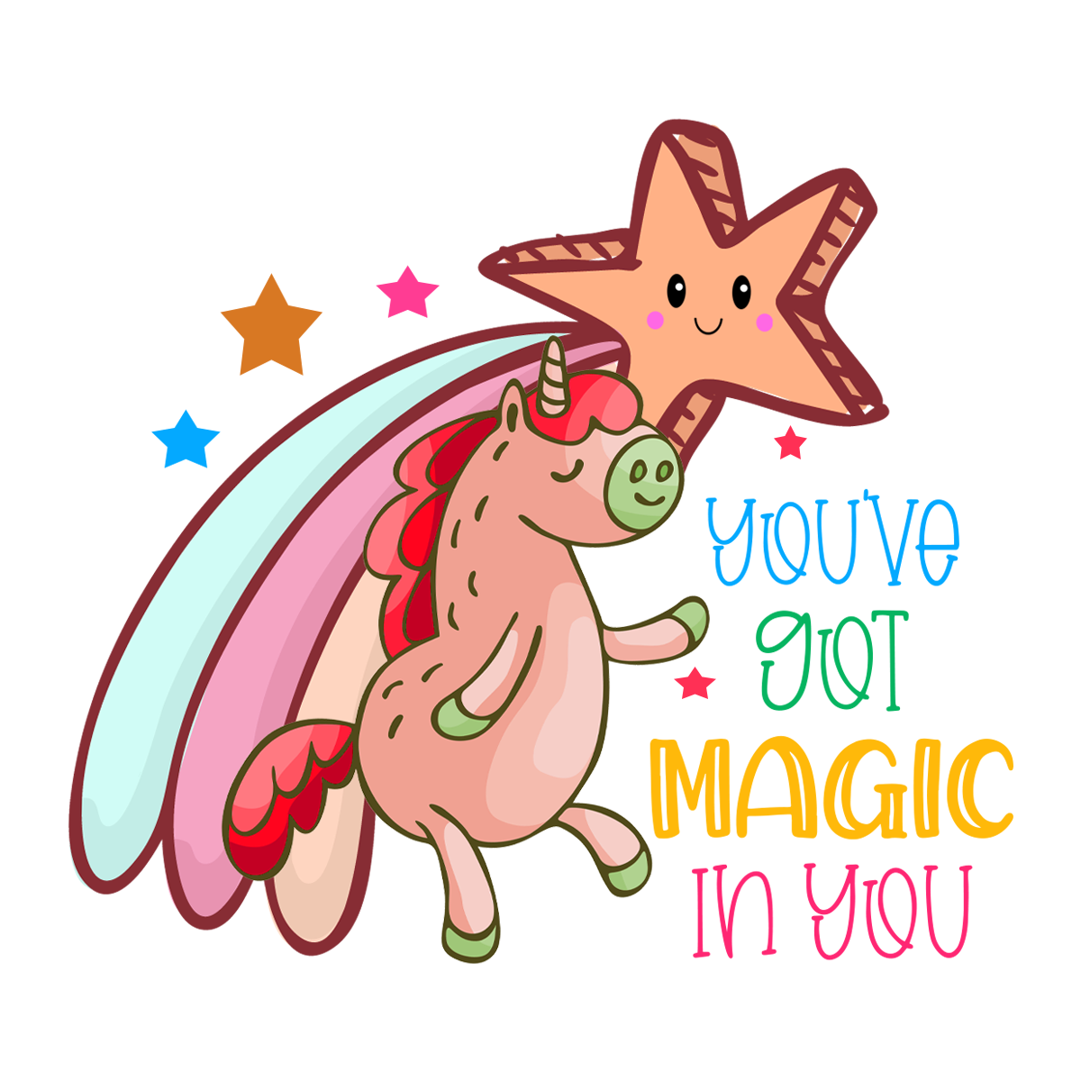 Inspirational Quote "You,ve Got Magic in You" Motivational Sticker Vinyl Decal Motivation Stickers- 5" Vinyl Sticker Waterproof