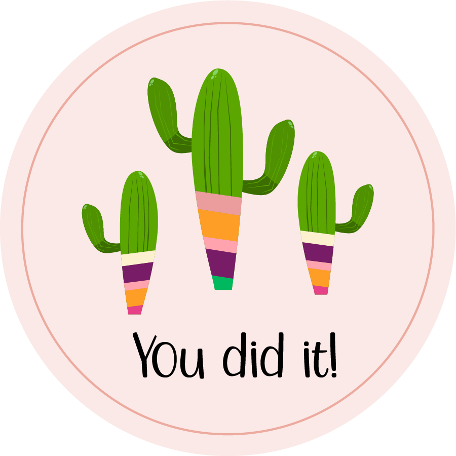 Inspirational Quote "You Did It! Sticker" Motivational Sticker Vinyl Decal Motivation Stickers- 5" Vinyl Sticker Waterproof