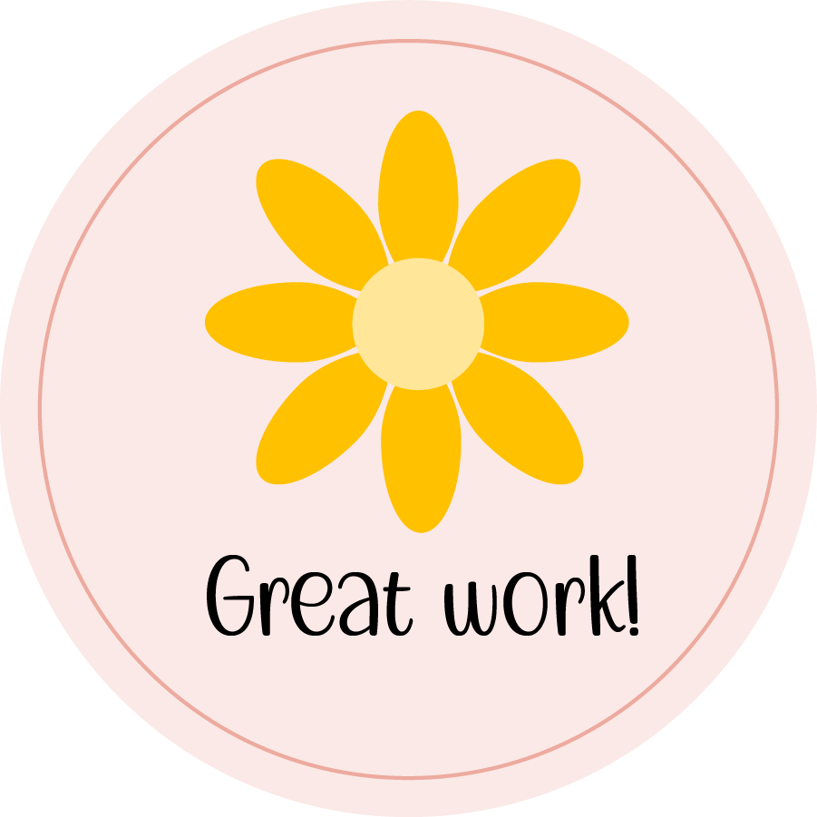 Inspirational Quote "Great Work! Icon Sticker" Motivational Sticker Vinyl Decal Motivation Stickers- 5" Vinyl Sticker Waterproof