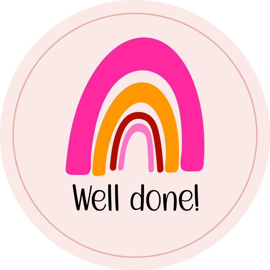 Inspirational Quote "Well Done! Icon Sticker" Motivational Sticker Vinyl Decal Motivation Stickers- 5" Vinyl Sticker Waterproof
