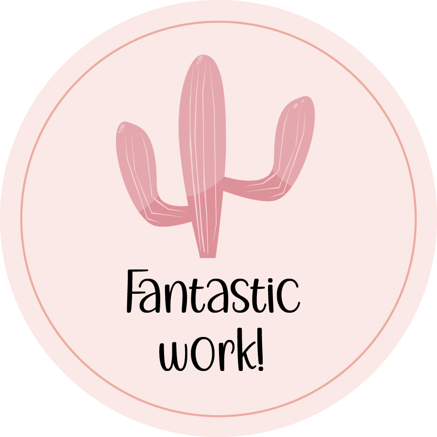 Inspirational Quote "Fantastic Work! Icon Sticker" Motivational Sticker Vinyl Decal Motivation Stickers- 5" Vinyl Sticker Waterproof