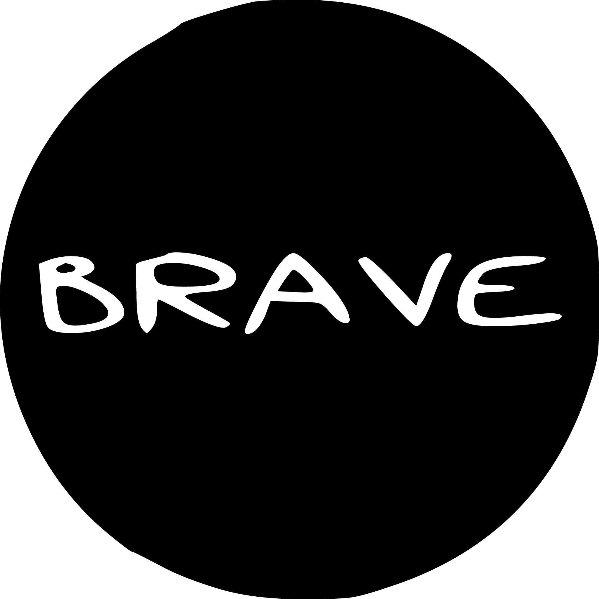 Inspirational Quote "Brave" Motivational Sticker Vinyl Decal Motivation Stickers- 5" Vinyl Sticker Waterproof