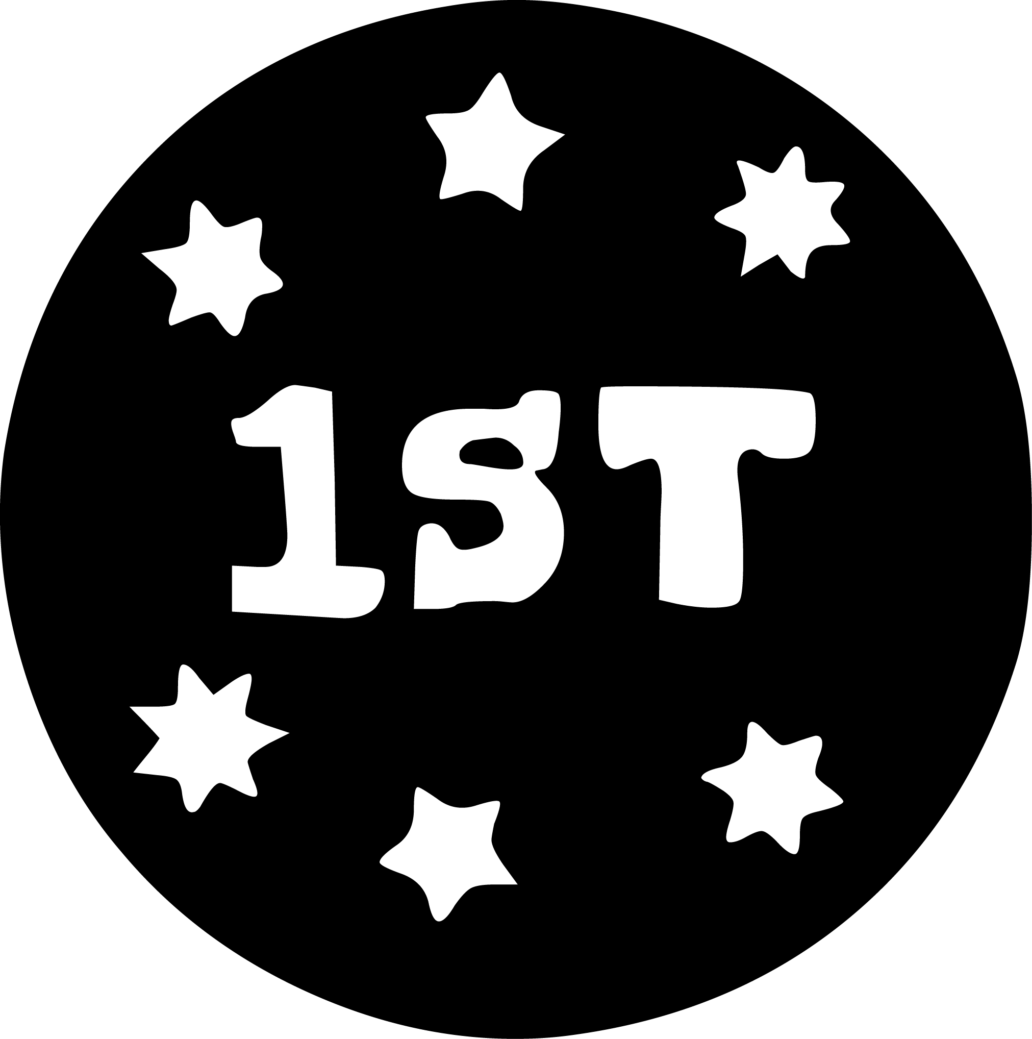 Inspirational Quote "1st, Icon Vector" Motivational Sticker Vinyl Decal Motivation Stickers- 5" Vinyl Sticker Waterproof