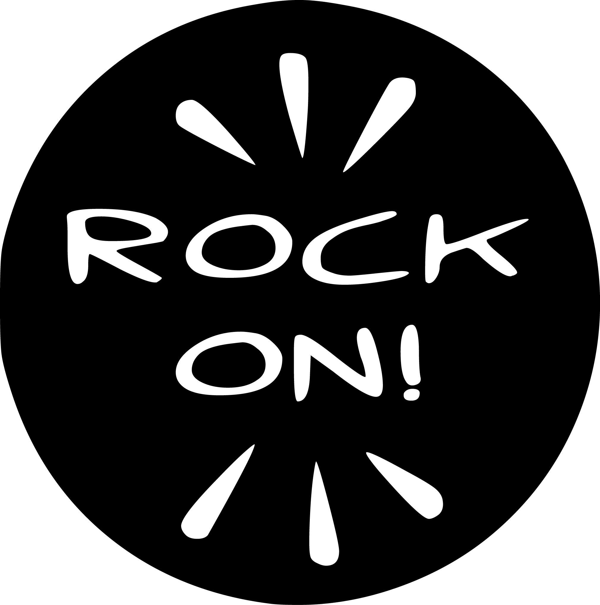 Inspirational Quote "Rock On!" Motivational Sticker Vinyl Decal Motivation Stickers- 5" Vinyl Sticker Waterproof