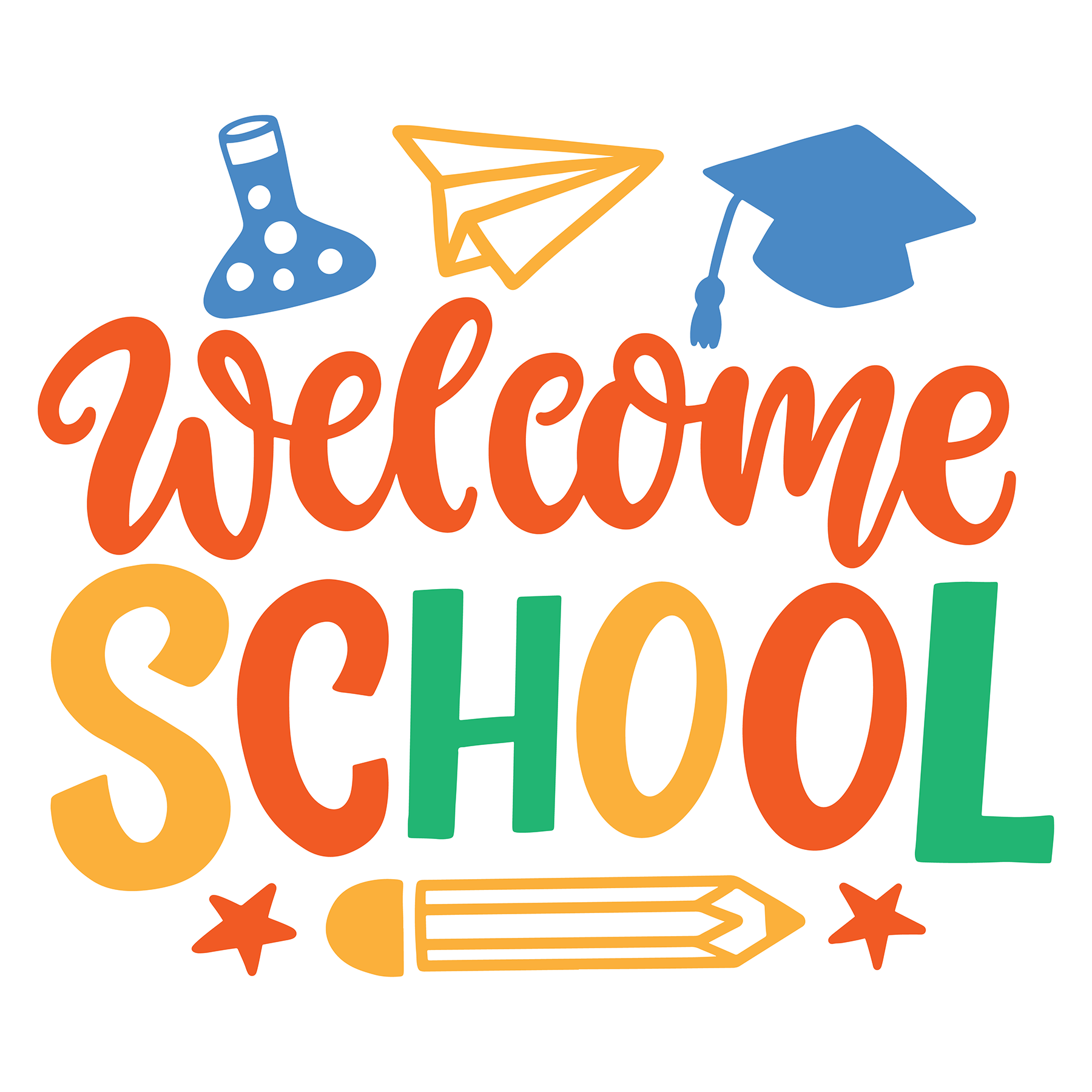 Inspirational Quote "Welcome School" Motivational Sticker Vinyl Decal Motivation Stickers- 5" Vinyl Sticker Waterproof