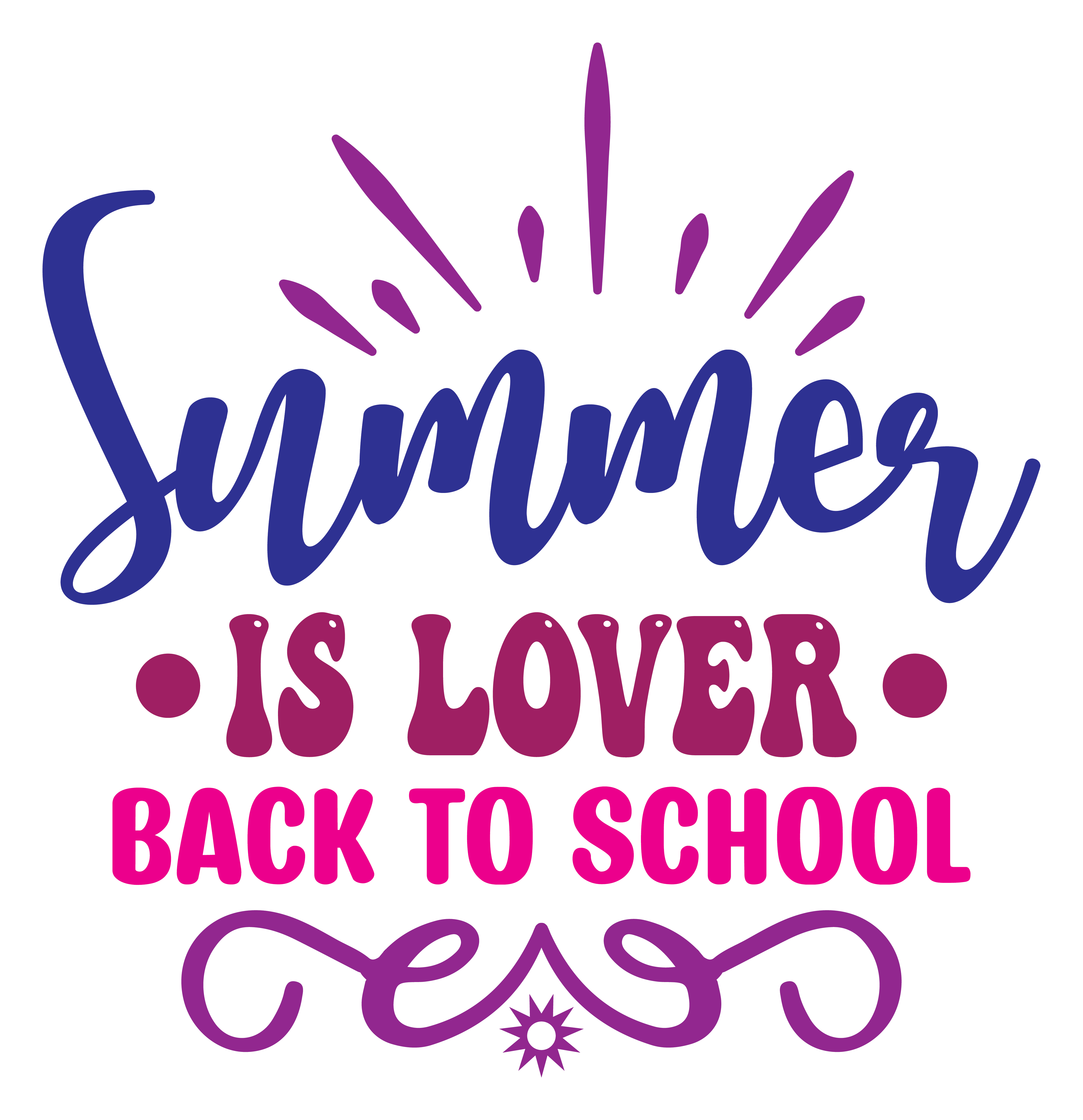 Inspirational Quote "Summer is Lover Back to School" Motivational Sticker Vinyl Decal Motivation Stickers- 5" Vinyl Sticker Waterproof