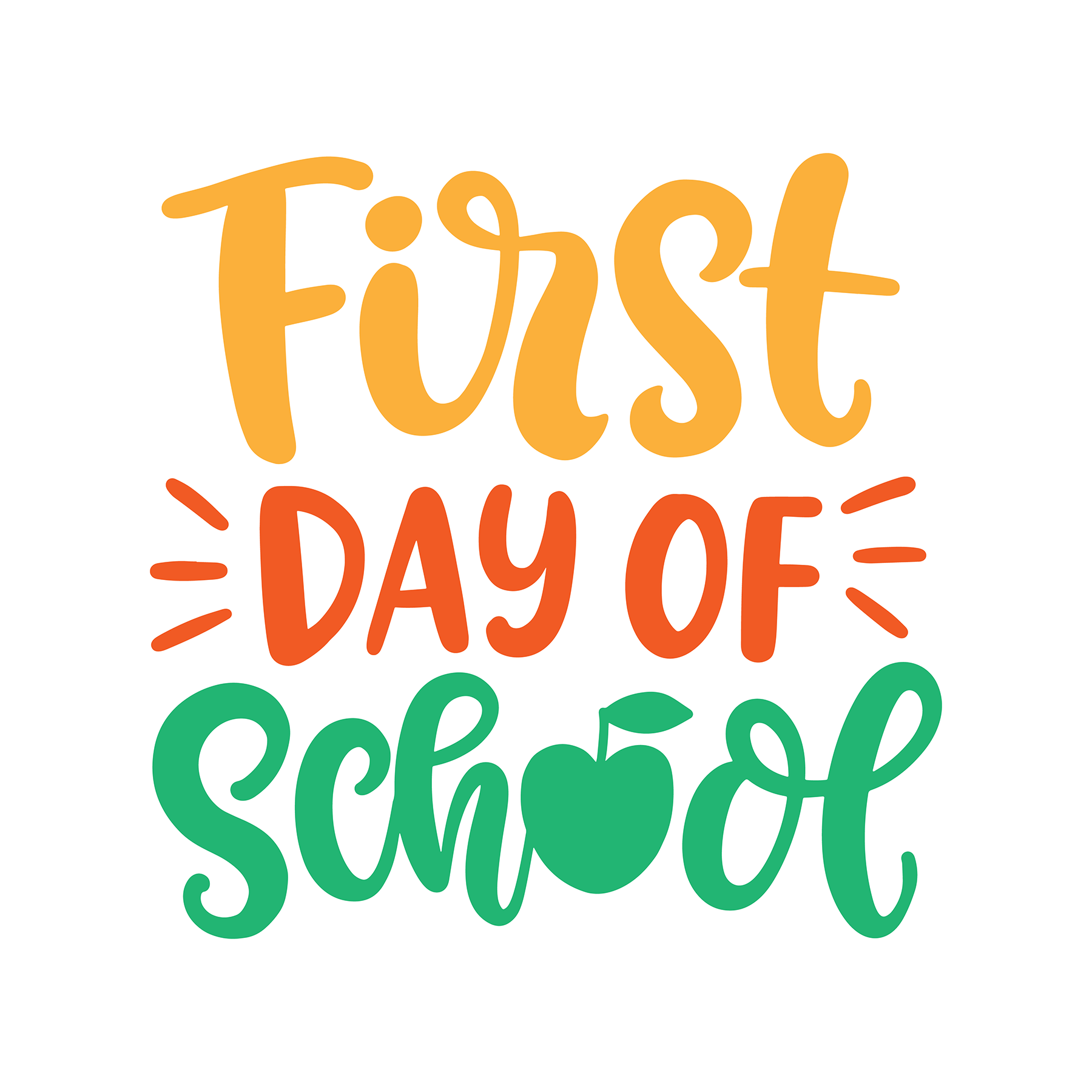 Inspirational Quote "First Day of School" Motivational Sticker Vinyl Decal Motivation Stickers- 5" Vinyl Sticker Waterproof