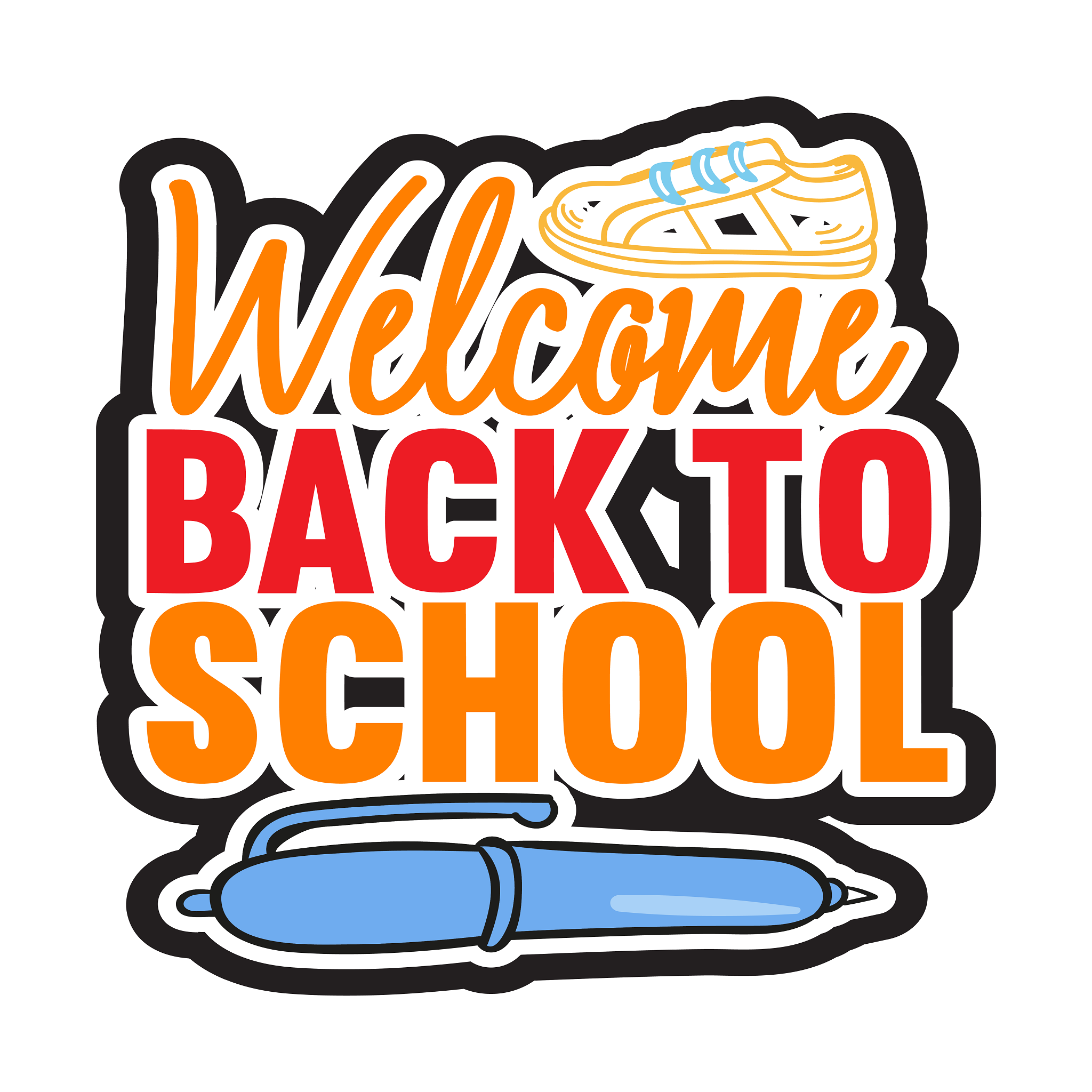 Inspirational Quote "Welcome Back to School" Motivational Sticker Vinyl Decal Motivation Stickers- 5" Vinyl Sticker Waterproof