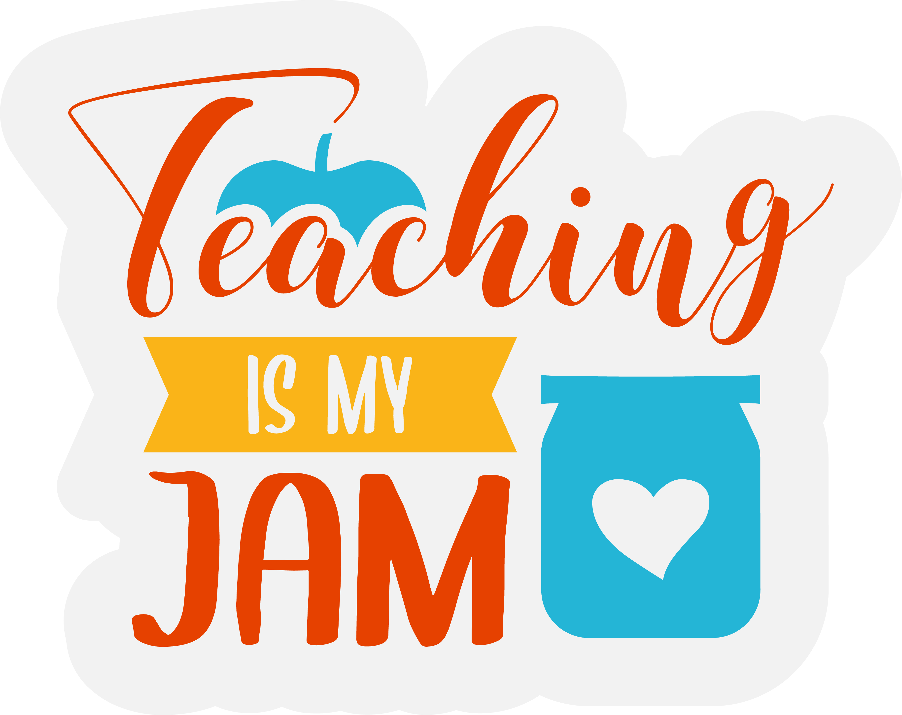 Inspirational Quote "Teaching is My Jam" Motivational Sticker Vinyl Decal Motivation Stickers- 5" Vinyl Sticker Waterproof