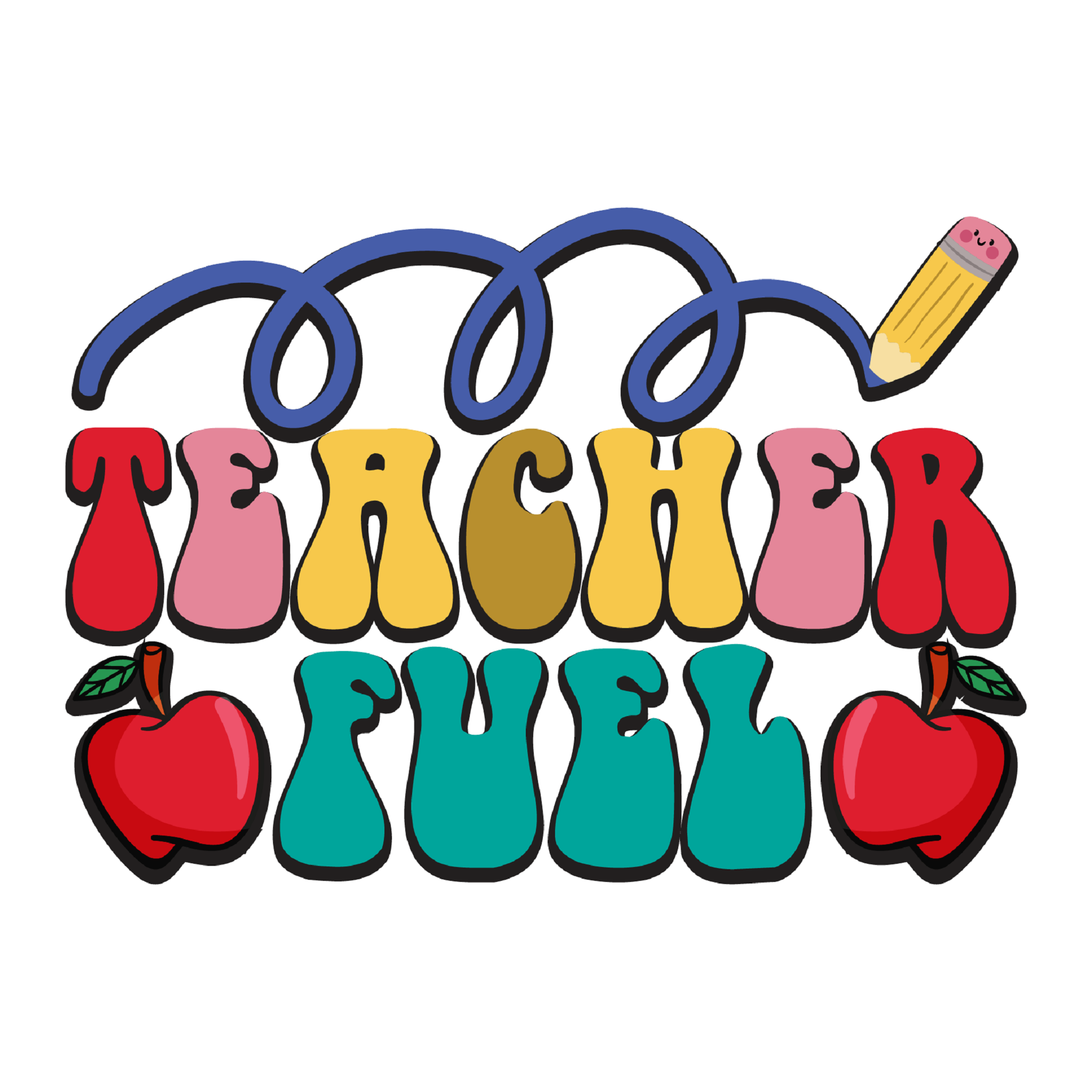 Inspirational Quote "Teacher Fuel - Sticker" Motivational Sticker Vinyl Decal Motivation Stickers- 5" Vinyl Sticker Waterproof