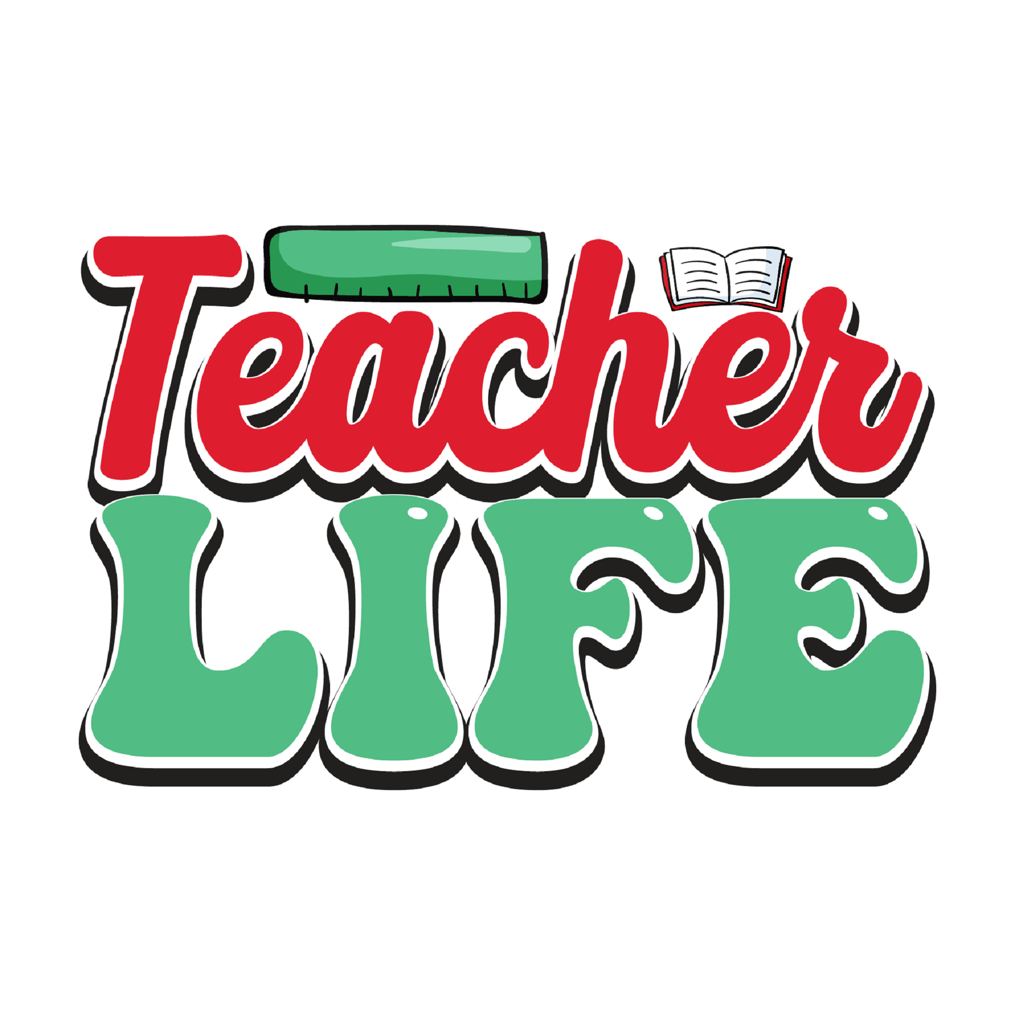 Inspirational Quote "Sticker, Teacher Life" Motivational Sticker Vinyl Decal Motivation Stickers- 5" Vinyl Sticker Waterproof
