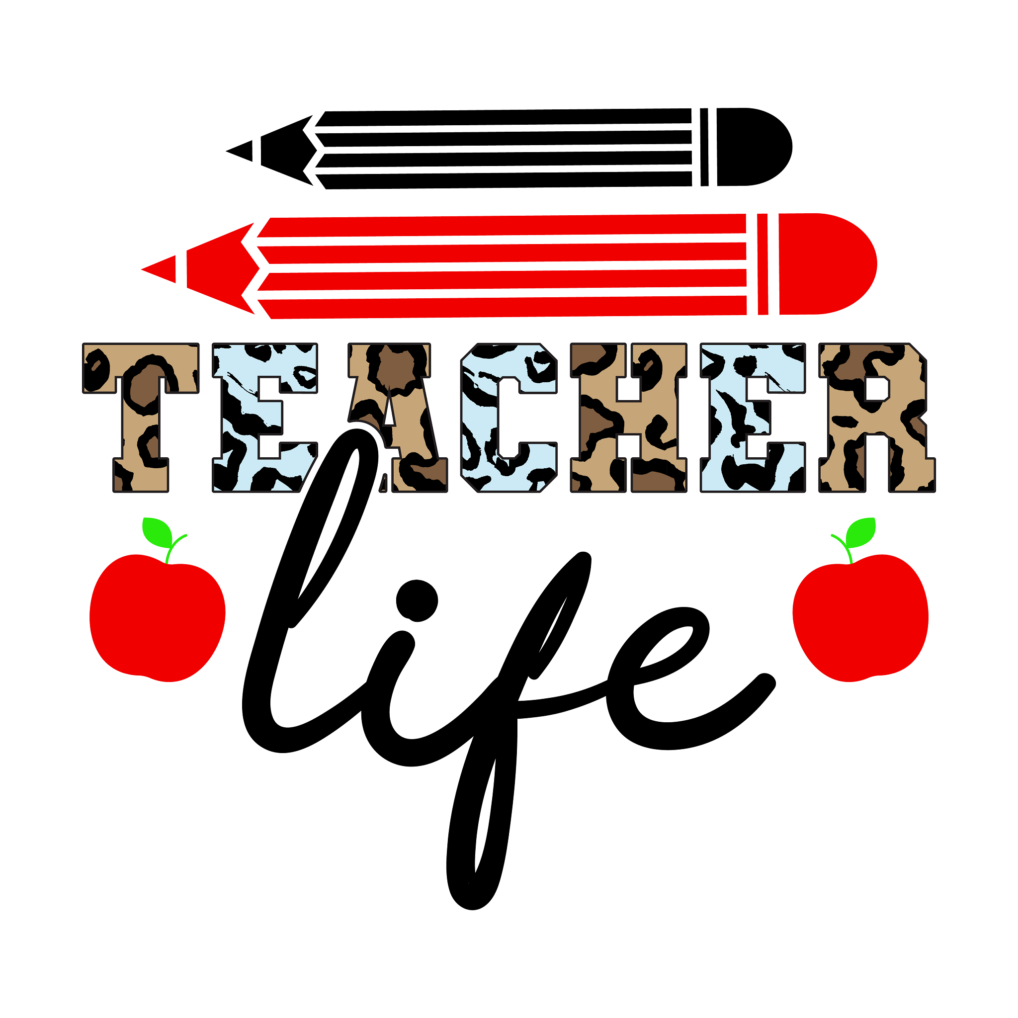 Inspirational Quote "Teacher Life - Cool Sticker" Motivational Sticker Vinyl Decal Motivation Stickers- 5" Vinyl Sticker Waterproof