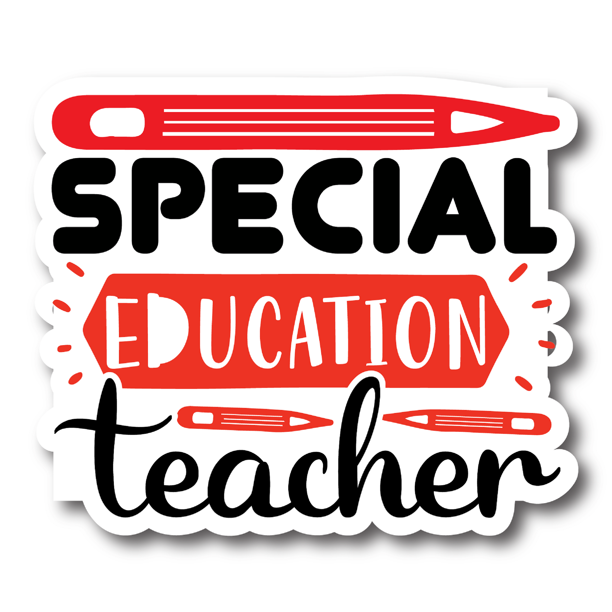 Inspirational Quote "Special Education Teacher" Motivational Sticker Vinyl Decal Motivation Stickers- 5" Vinyl Sticker Waterproof
