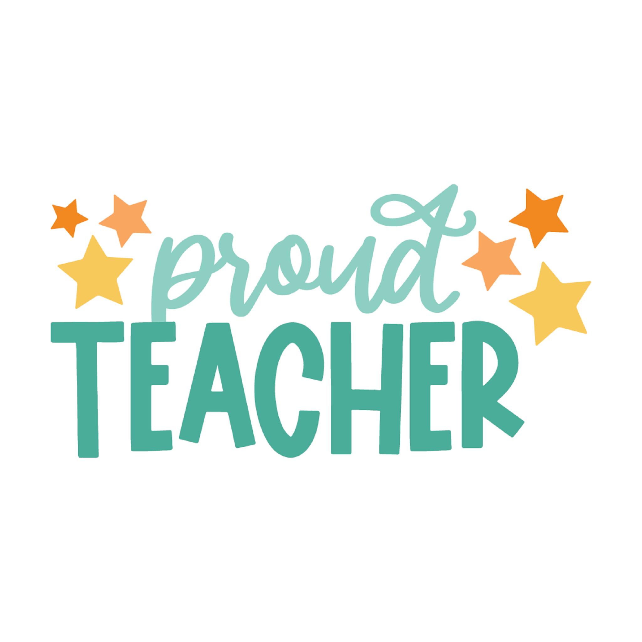 Inspirational Quote "Proud Teacher Icon" Motivational Sticker Vinyl Decal Motivation Stickers- 5" Vinyl Sticker Waterproof