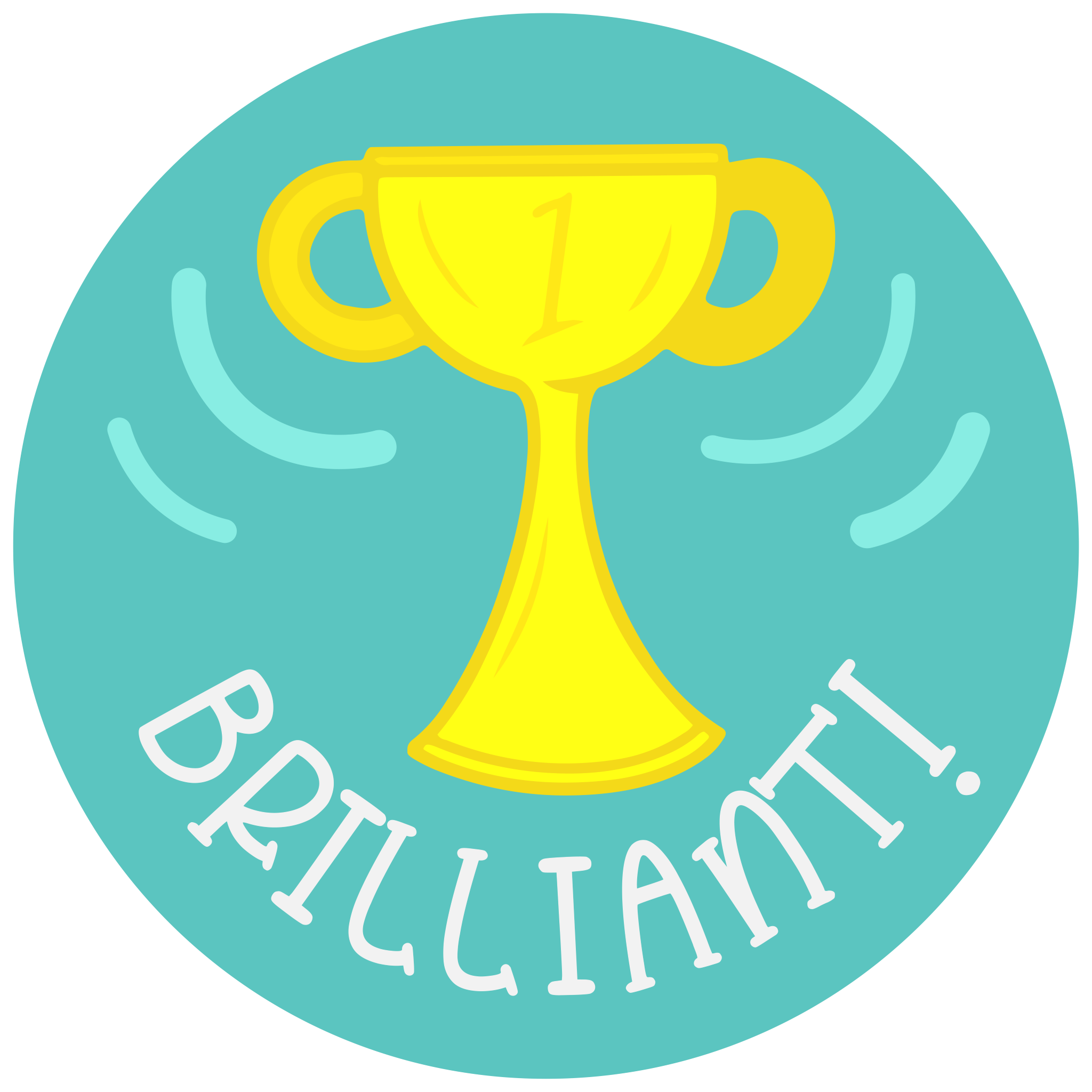 Inspirational Quote "Brilliant!" Motivational Sticker Vinyl Decal Motivation Stickers- 5" Vinyl Sticker Waterproof