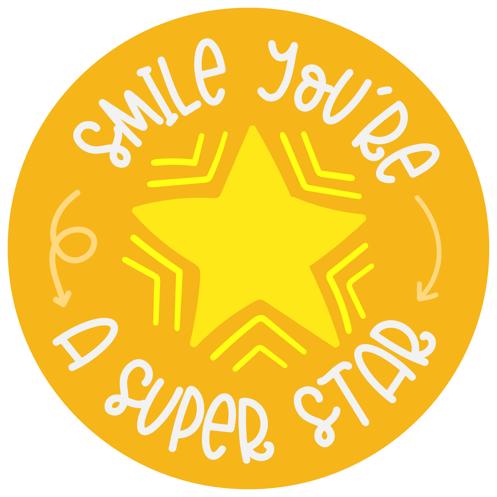 Inspirational Quote "Smile You're A Super Star" Motivational Sticker Vinyl Decal Motivation Stickers- 5" Vinyl Sticker Waterproof