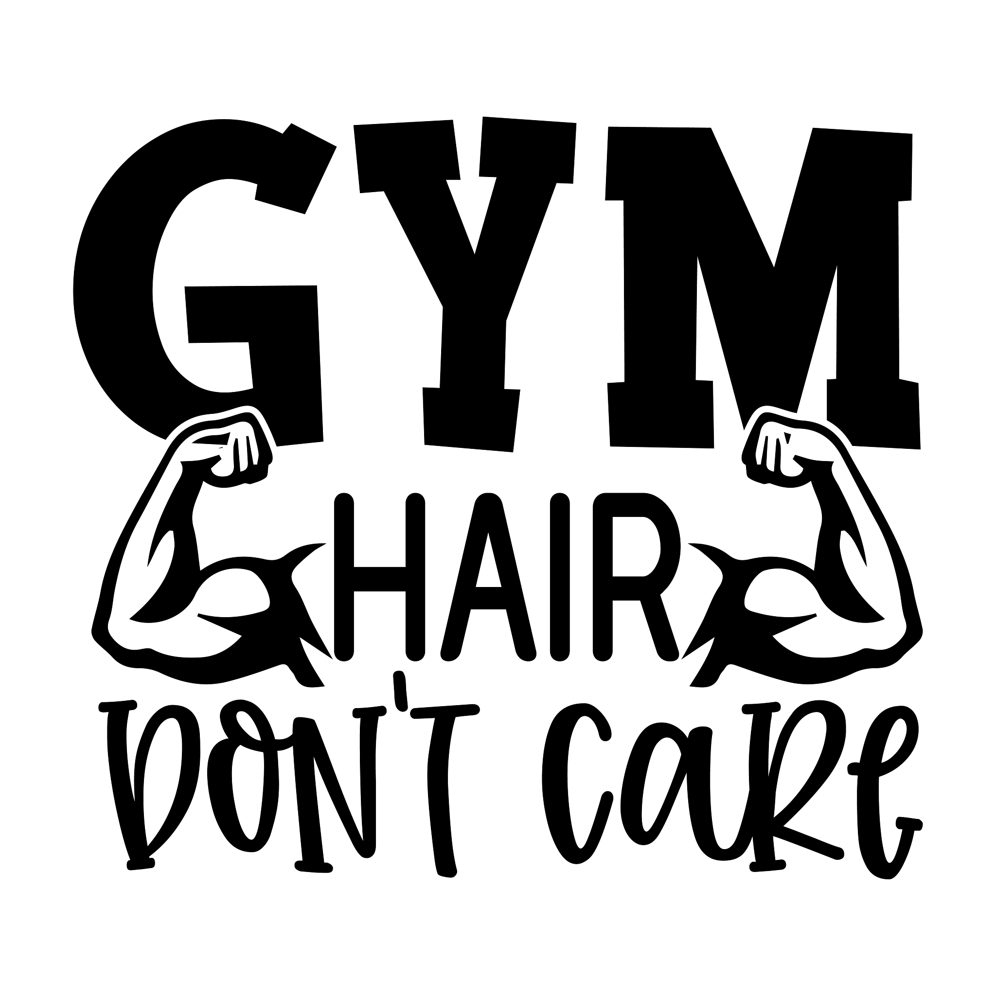 Inspirational Quote Gym Hair Dont Cake Motivational Sticker Vinyl Decal Motivation Stickers- 5" Vinyl Sticker Waterproof
