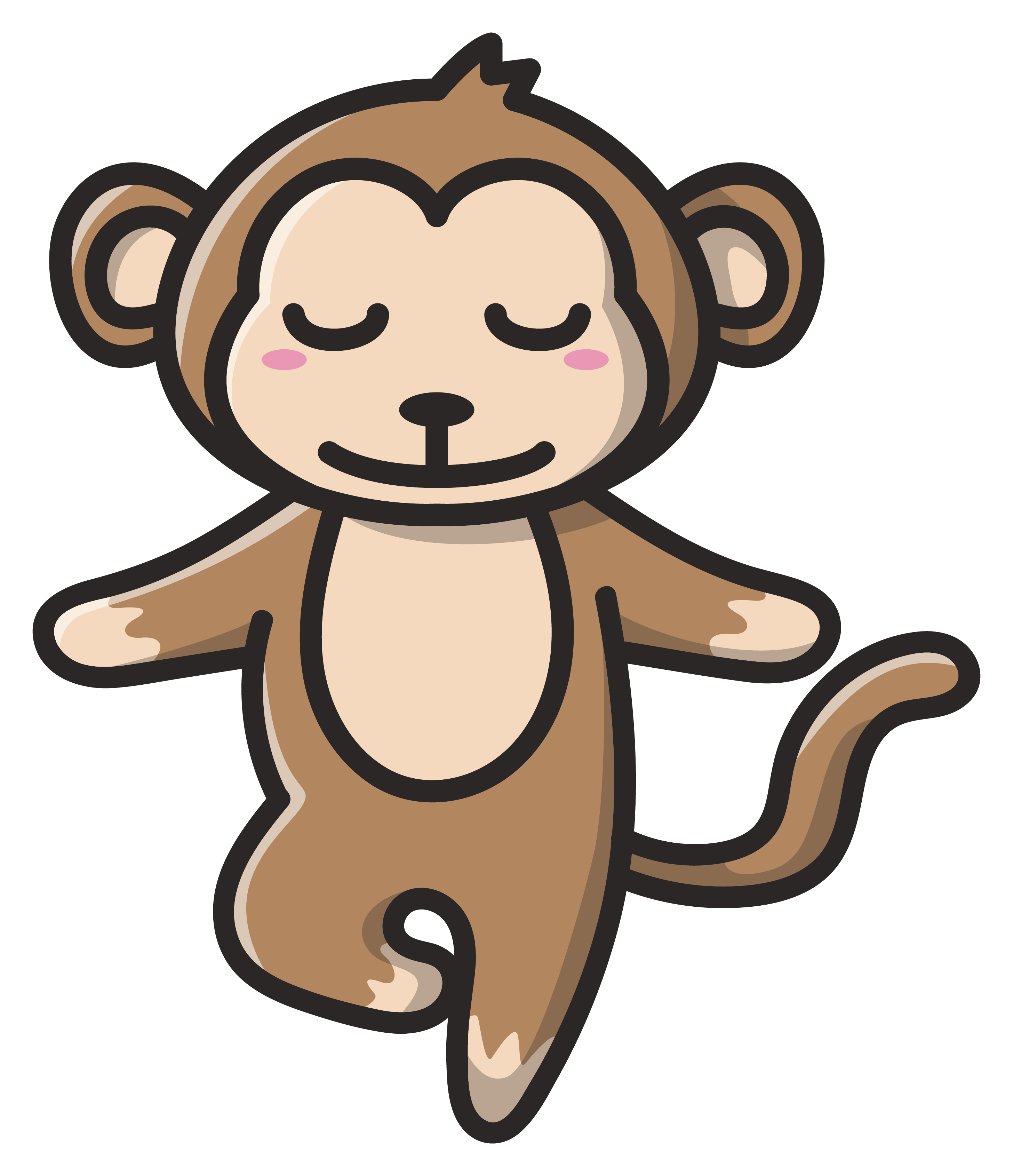 Inspirational Quote Cartoon Monkey Playing Motivational Sticker Vinyl Decal Motivation Stickers- 5" Vinyl Sticker Waterproof