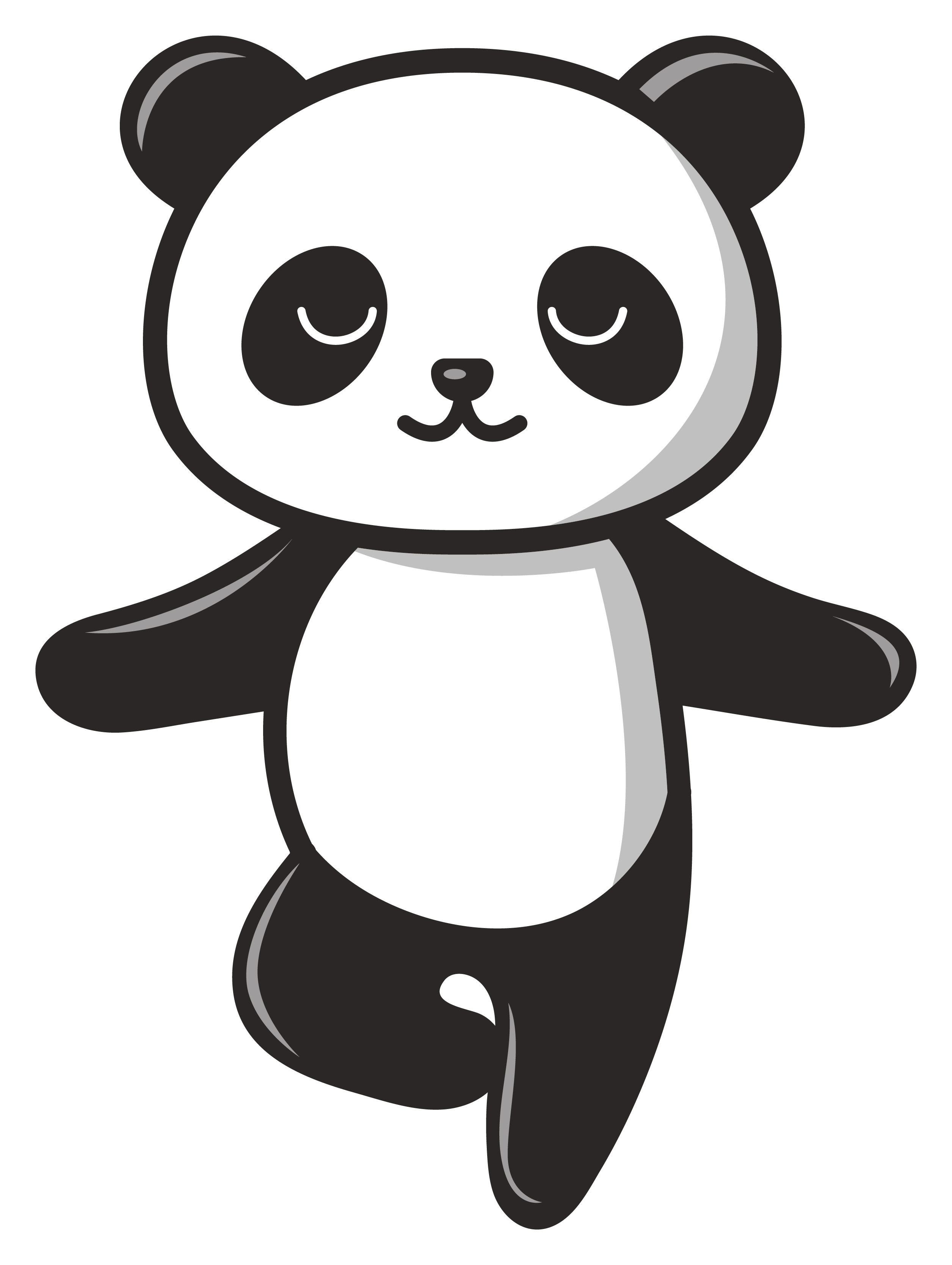 Inspirational Quote Pretty Panda Playing Motivational Sticker Vinyl Decal Motivation Stickers- 5" Vinyl Sticker Waterproof