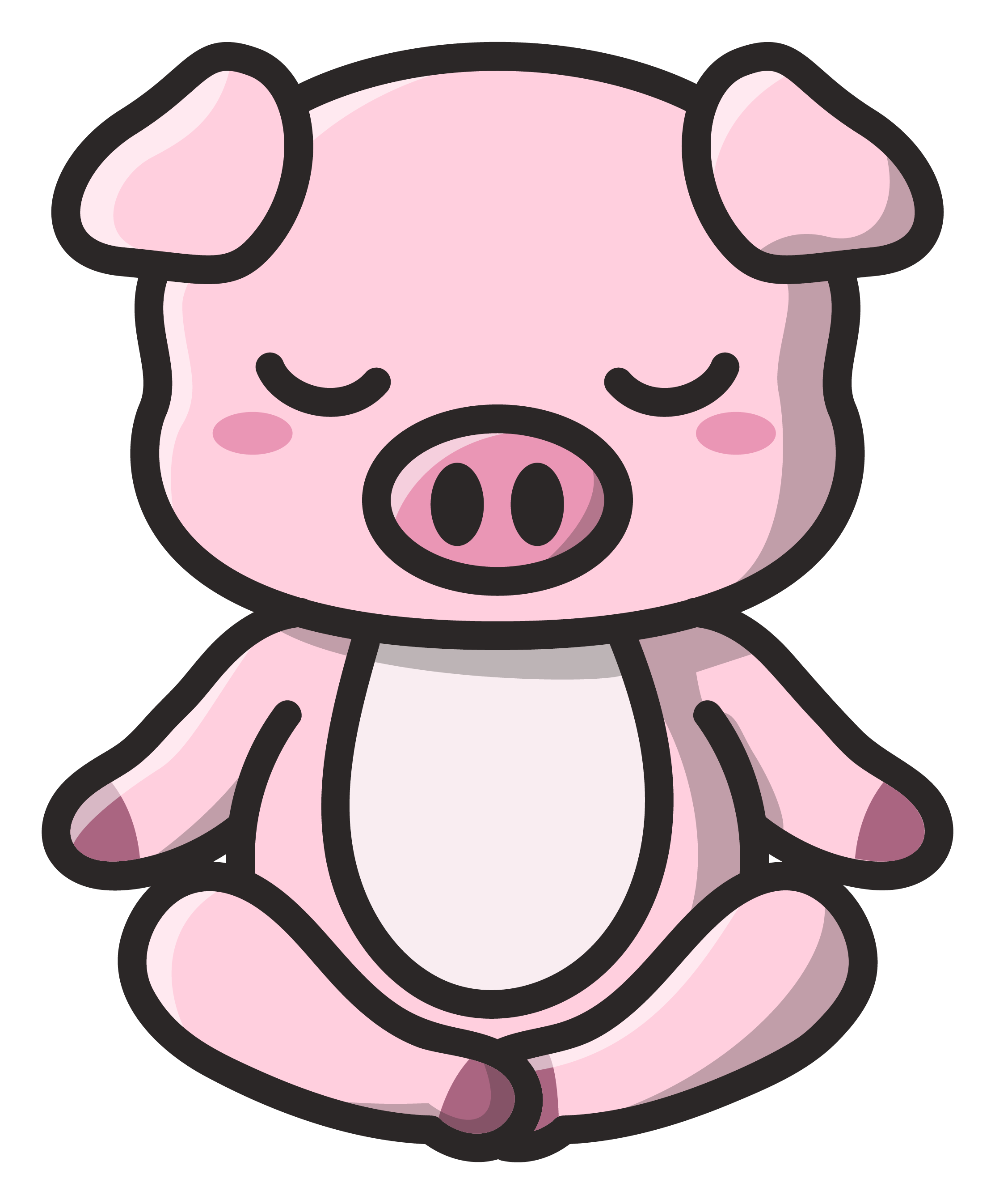 Inspirational Quote Cute Pig Sticker Motivational Sticker Vinyl Decal Motivation Stickers- 5" Vinyl Sticker Waterproof