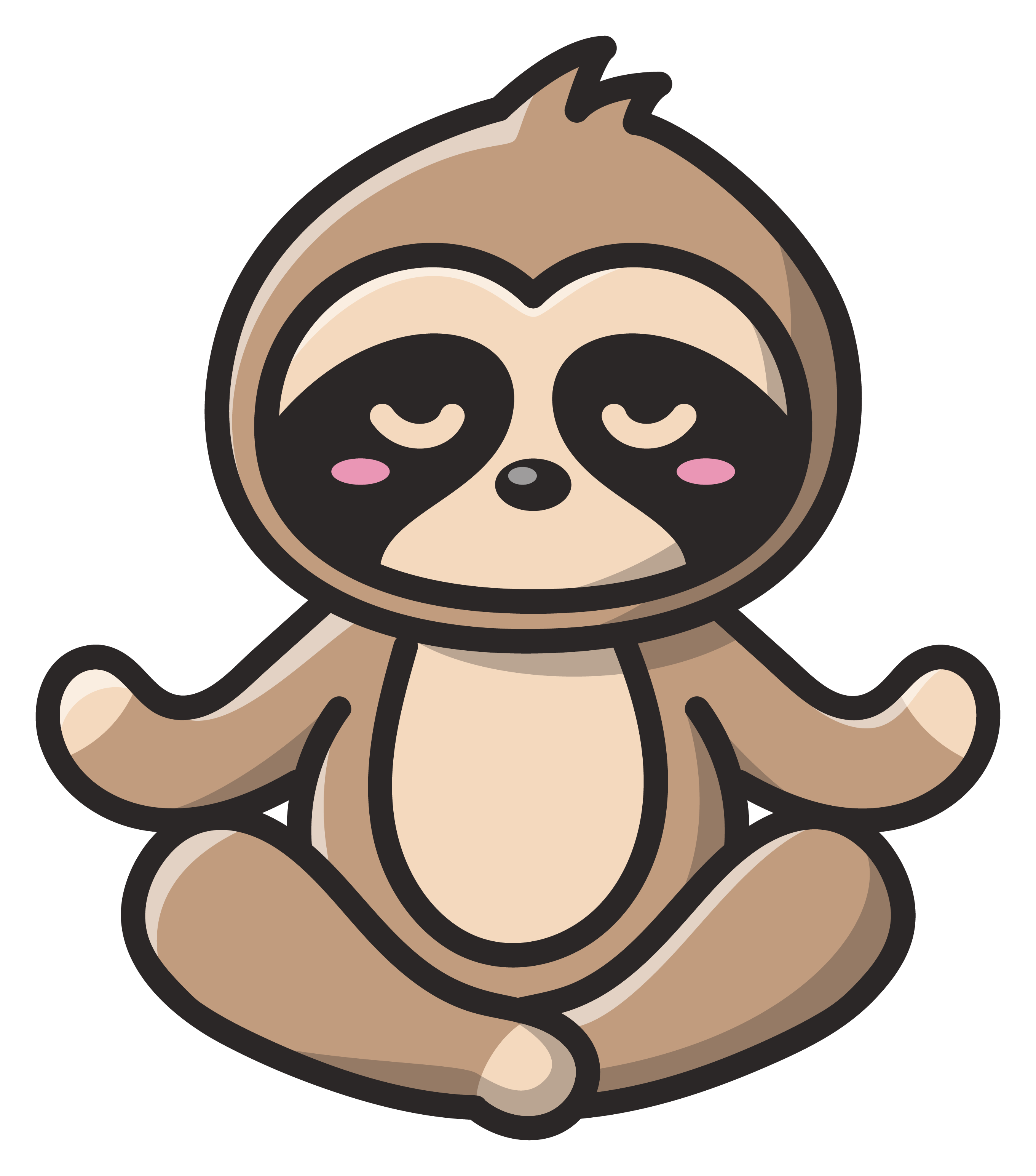 Inspirational Quote Cute Sloth Sticker Motivational Sticker Vinyl Decal Motivation Stickers- 5" Vinyl Sticker Waterproof