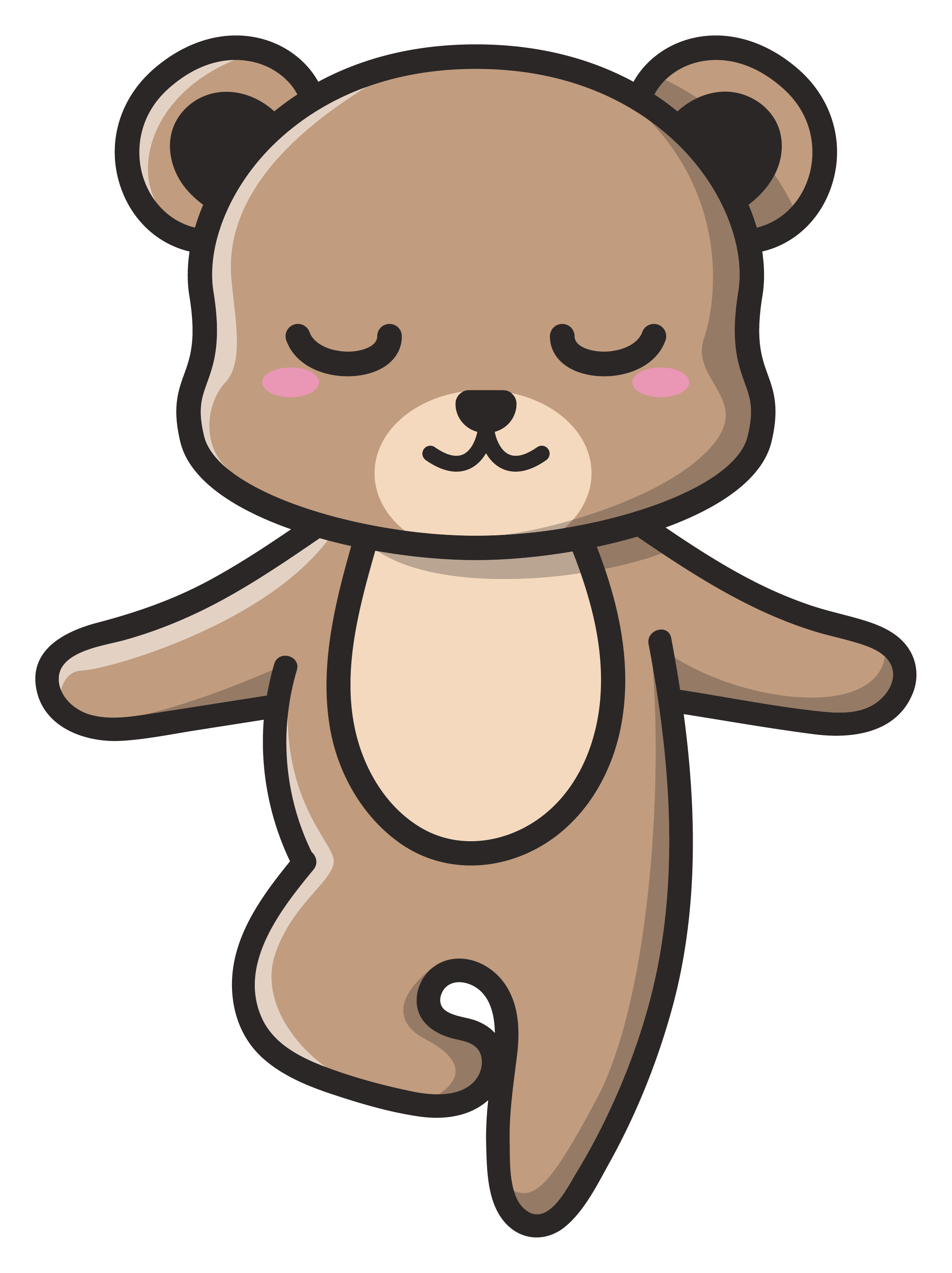 Inspirational Quote Teddy Bear Motivational Sticker Vinyl Decal Motivation Stickers- 5" Vinyl Sticker Waterproof