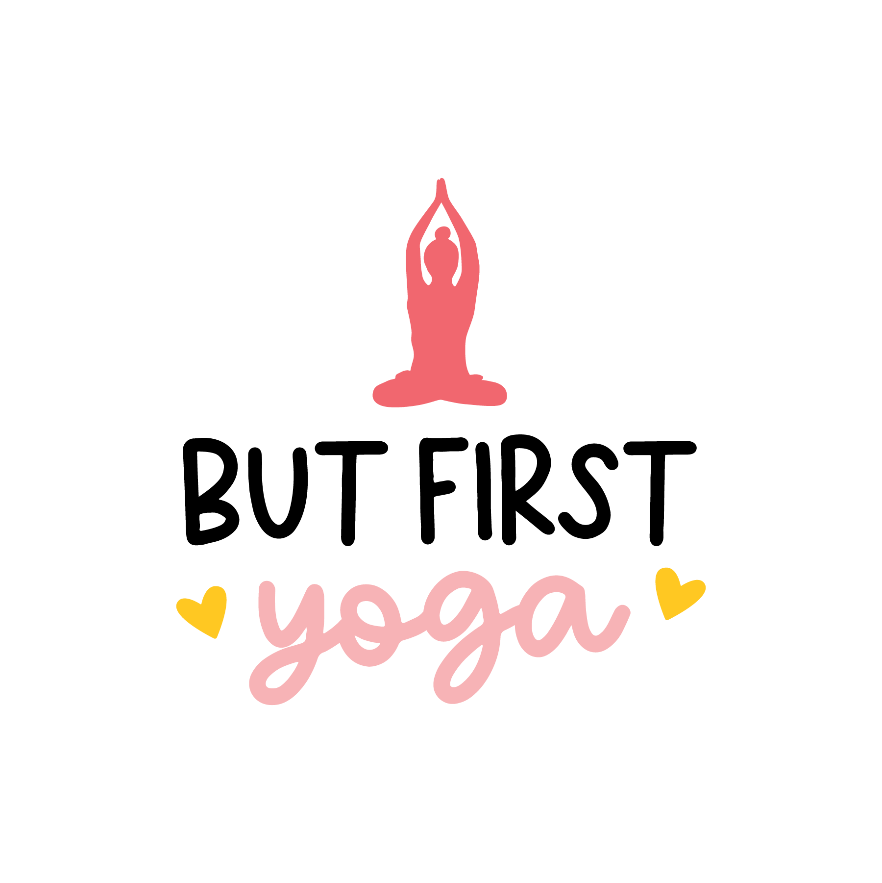 Inspirational Quote But First Yoga Motivational Sticker Vinyl Decal Motivation Stickers- 5" Vinyl Sticker Waterproof