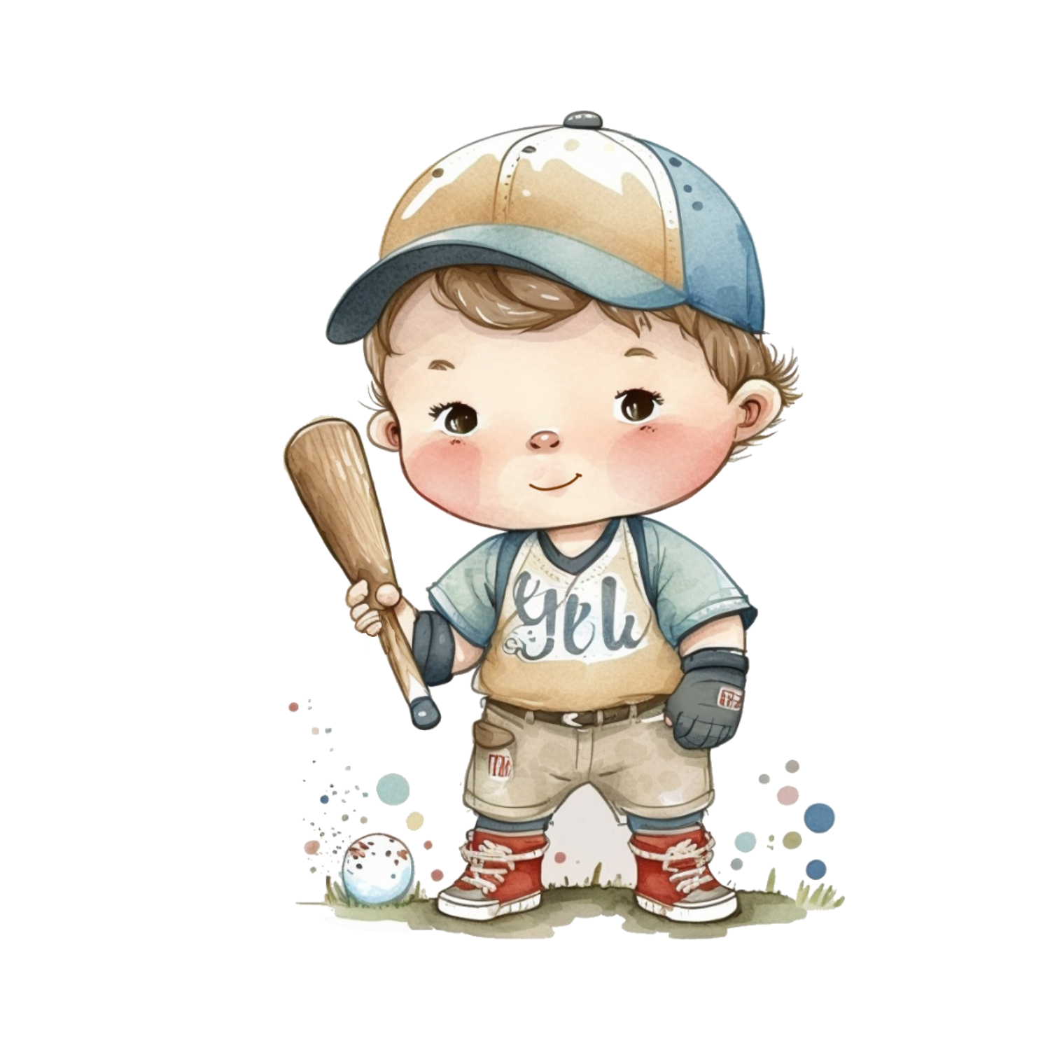 Inspirational Quote Baseball Cartoon Boy with a Bat Motivational Sticker Vinyl Decal Motivation Stickers- 5" Vinyl Sticker Waterproof