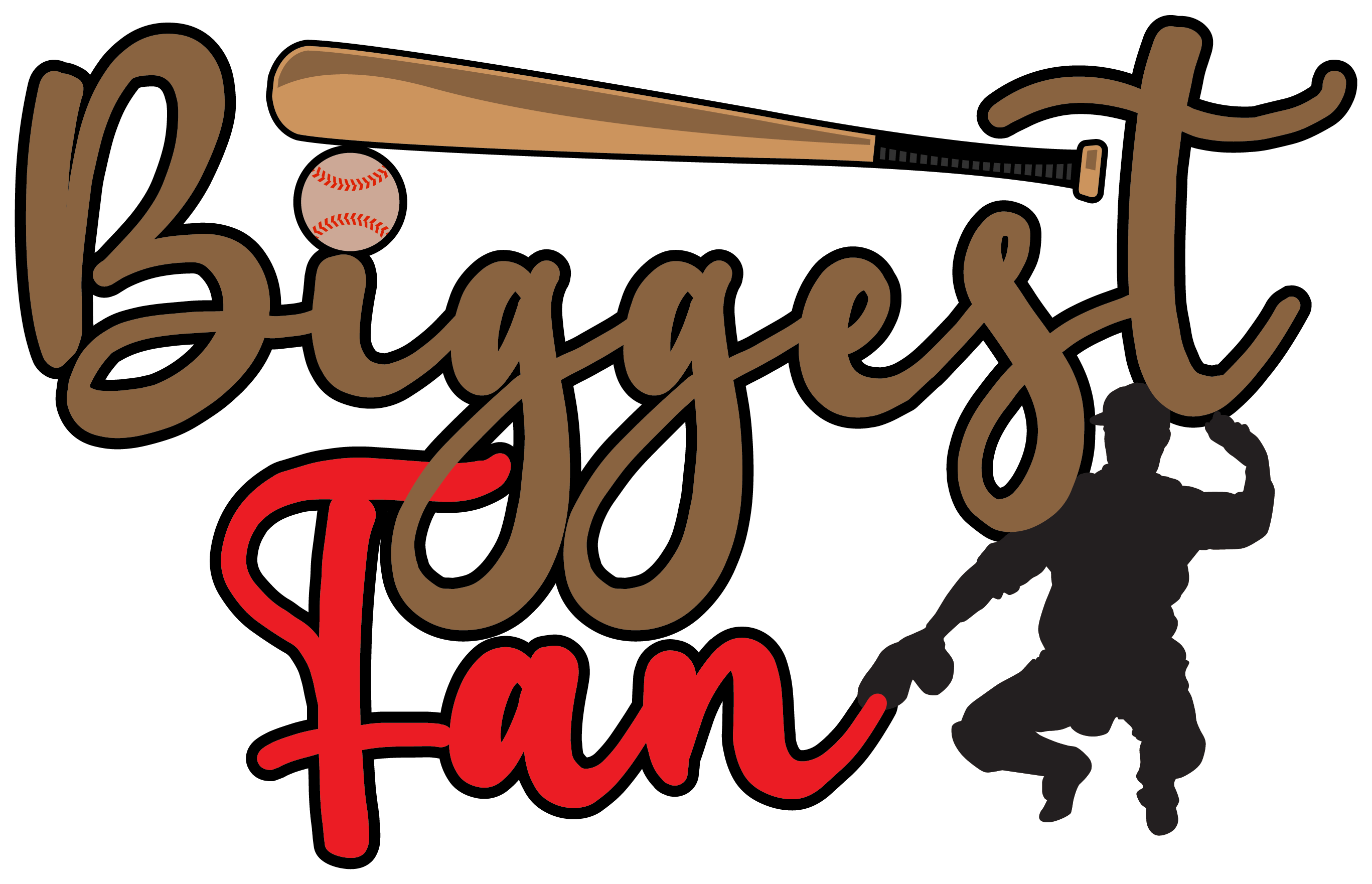 Inspirational Quote Biggest Fan Baseball Motivational Sticker Vinyl Decal Motivation Stickers- 5" Vinyl Sticker Waterproof